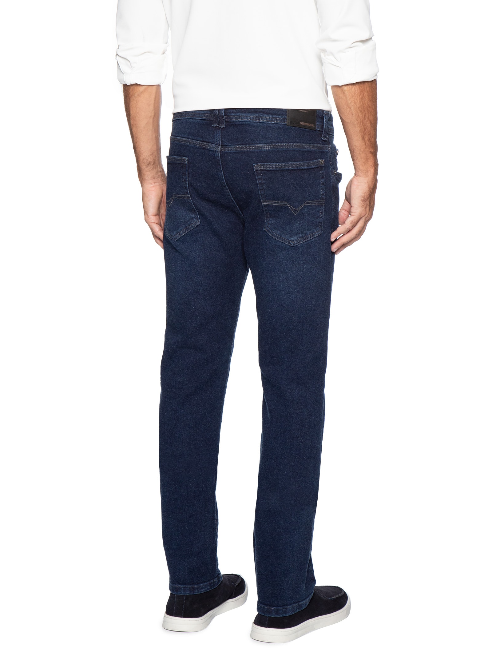 Calça Jeans Masculina Slim Dark Azul Sergio K