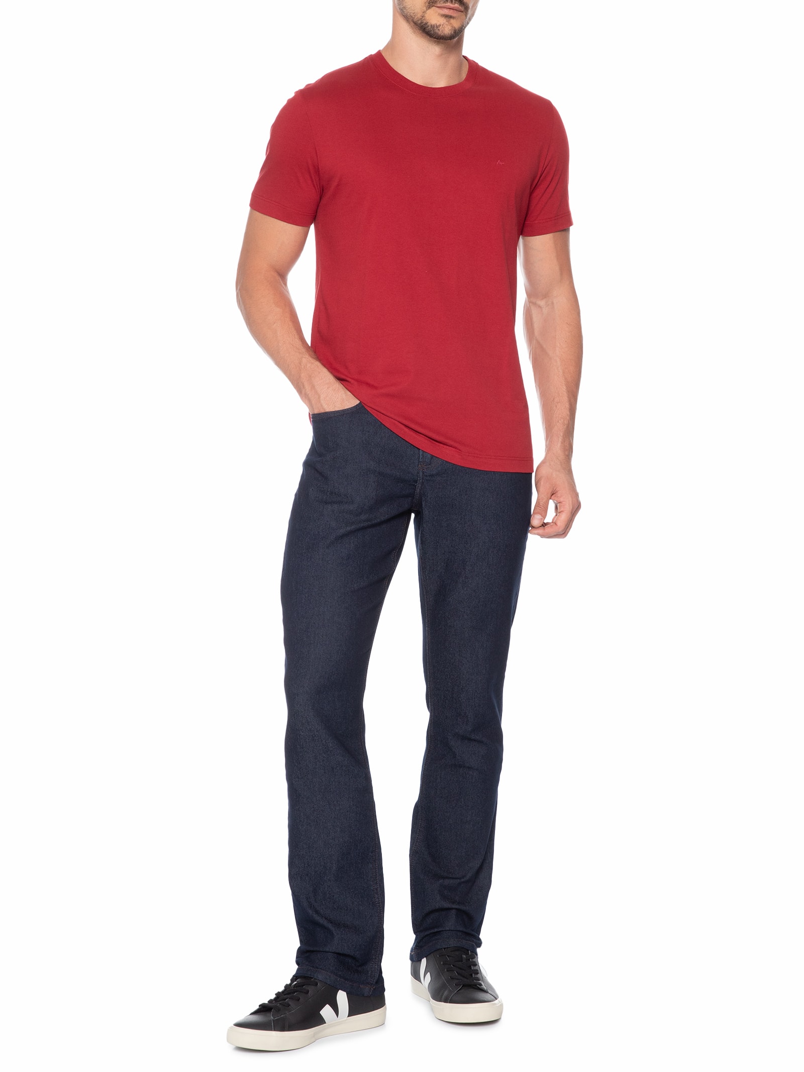 Calça Jeans Masculina Slim Fit Amaciada Azul Aramis