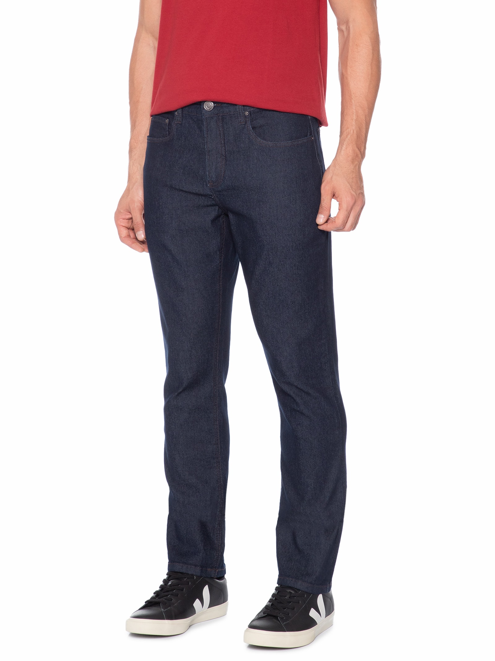 Calça Jeans Masculina Slim Fit Amaciada Azul Aramis