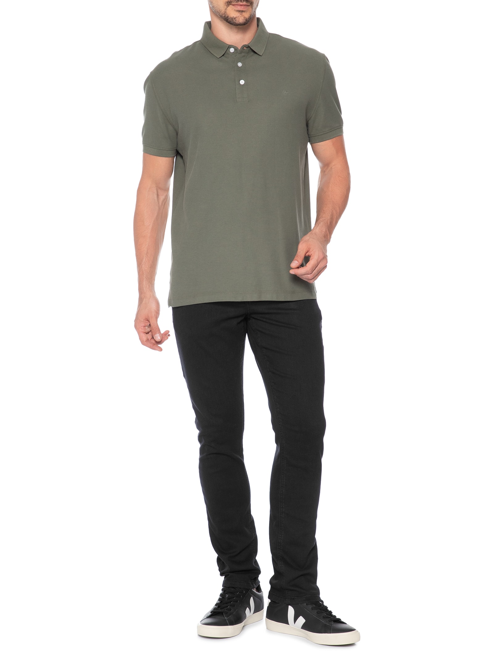 Calça Jeans Masculina Slim Fit Amaciada Preto Aramis