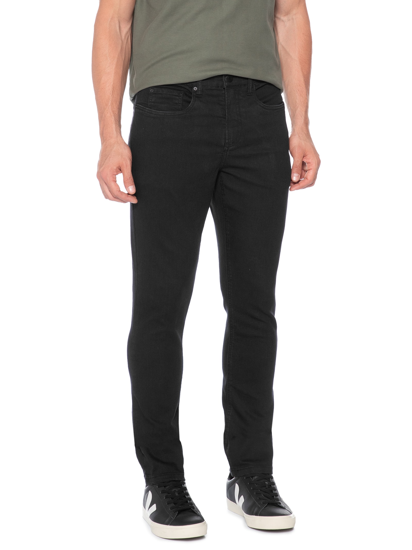 Calça Jeans Masculina Slim Fit Amaciada Preto Aramis