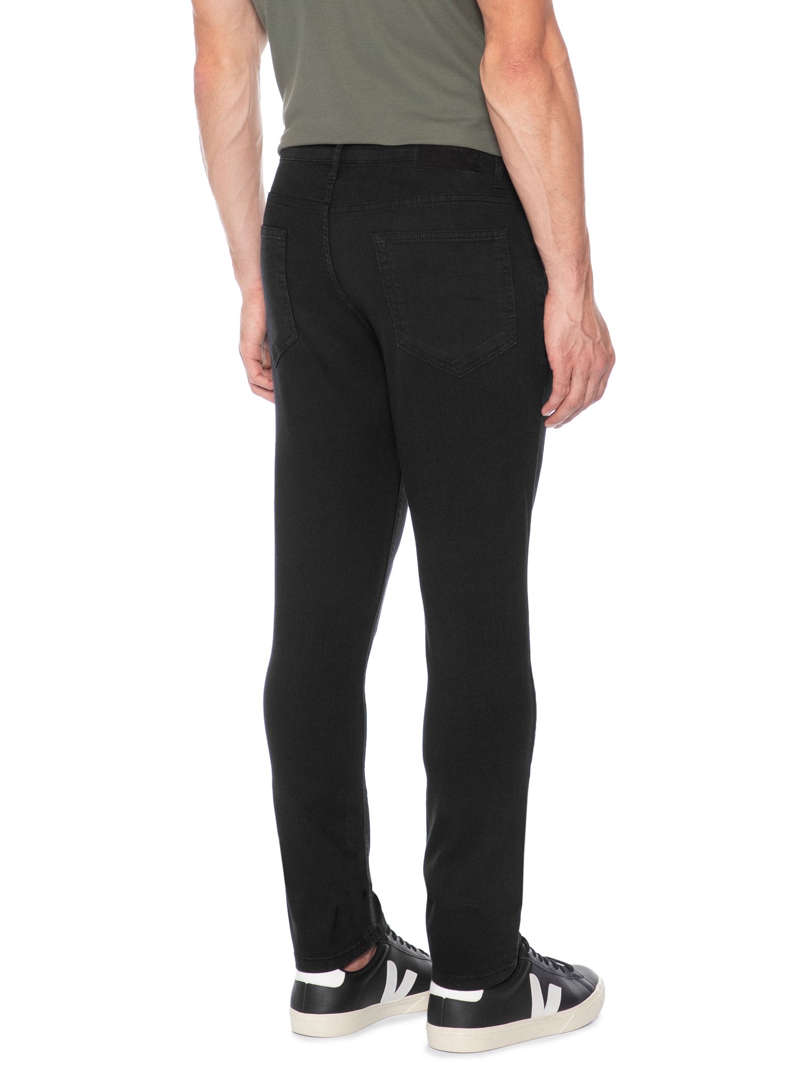 Calça Jeans Masculina Slim Fit Amaciada Preto Aramis