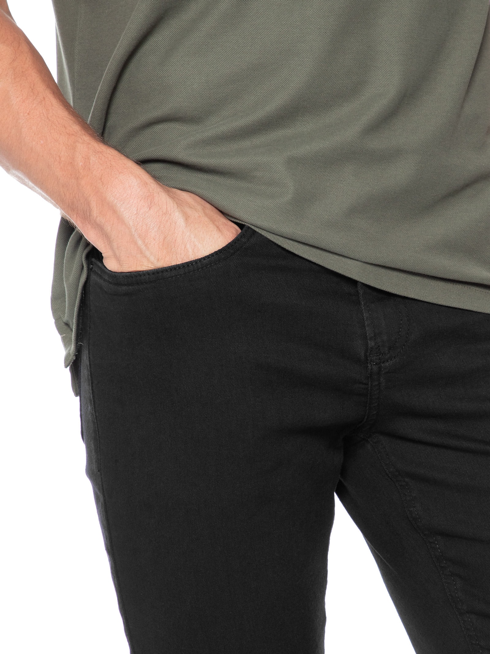 Calça Jeans Masculina Slim Fit Amaciada Preto Aramis