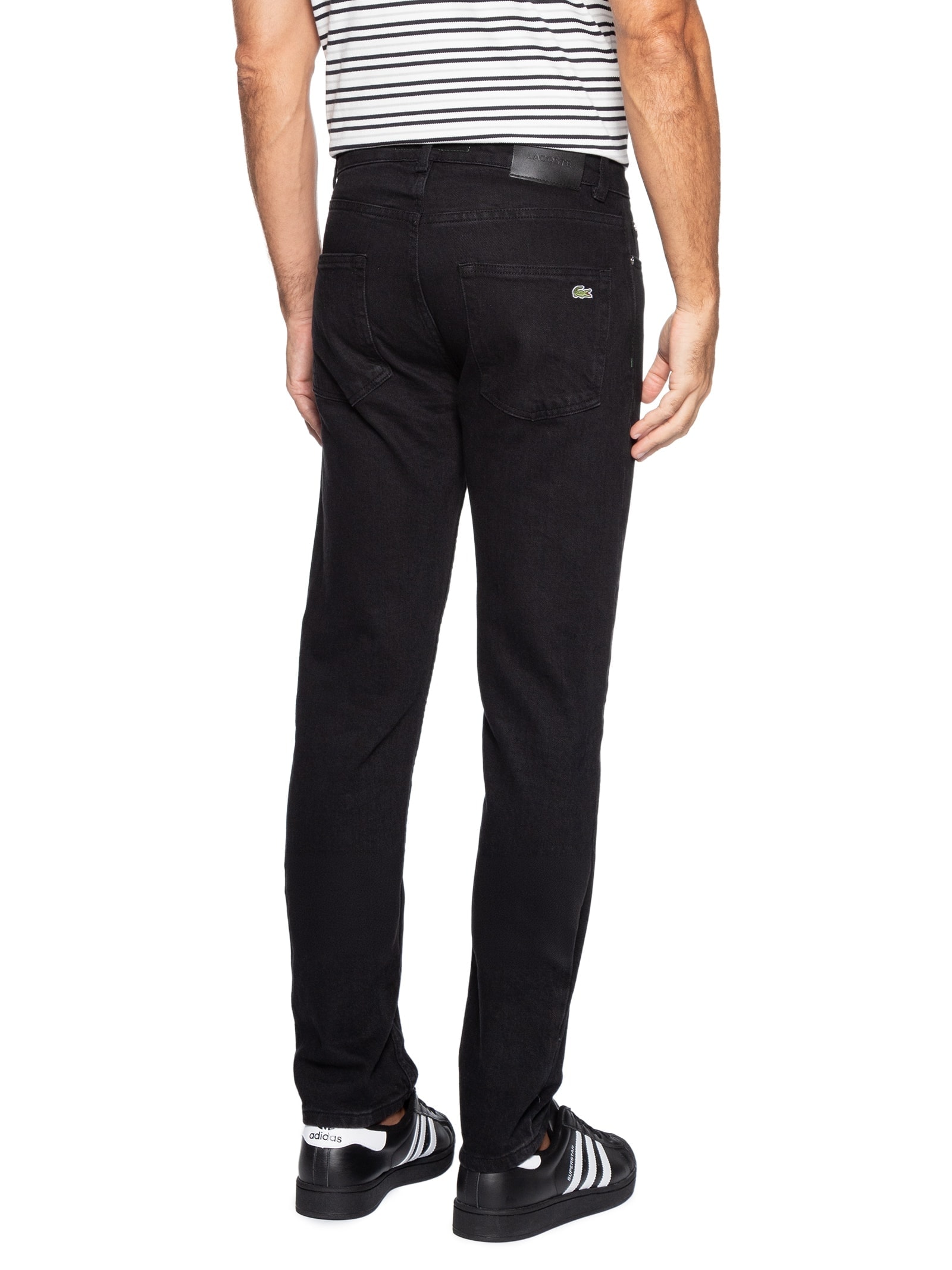 Calça Jeans Masculina Slim Fit Azul Lacoste