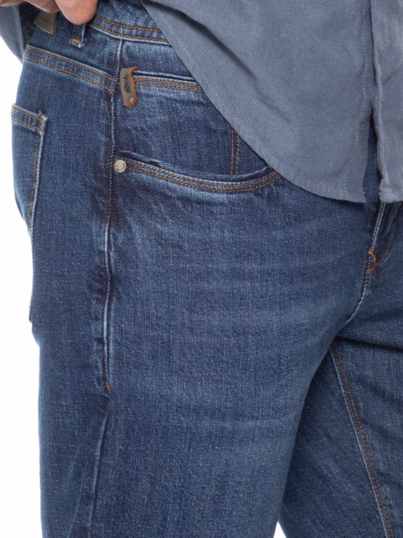 Calça Jeans Masculina Slim Fit Denim Classic Azul Pineapple