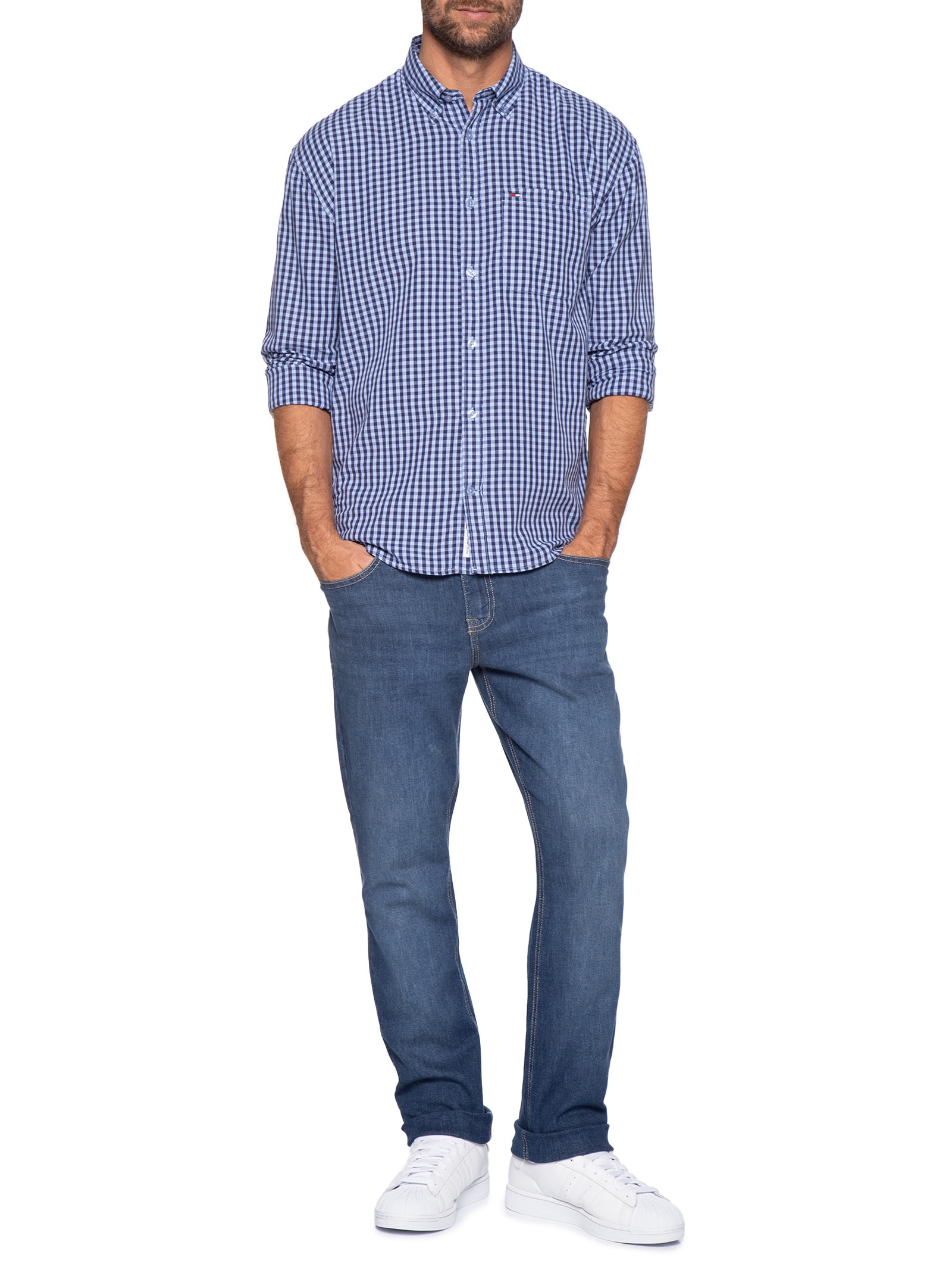 Calça Jeans Masculina Slim Fit Scanton Azul Tommy Jeans