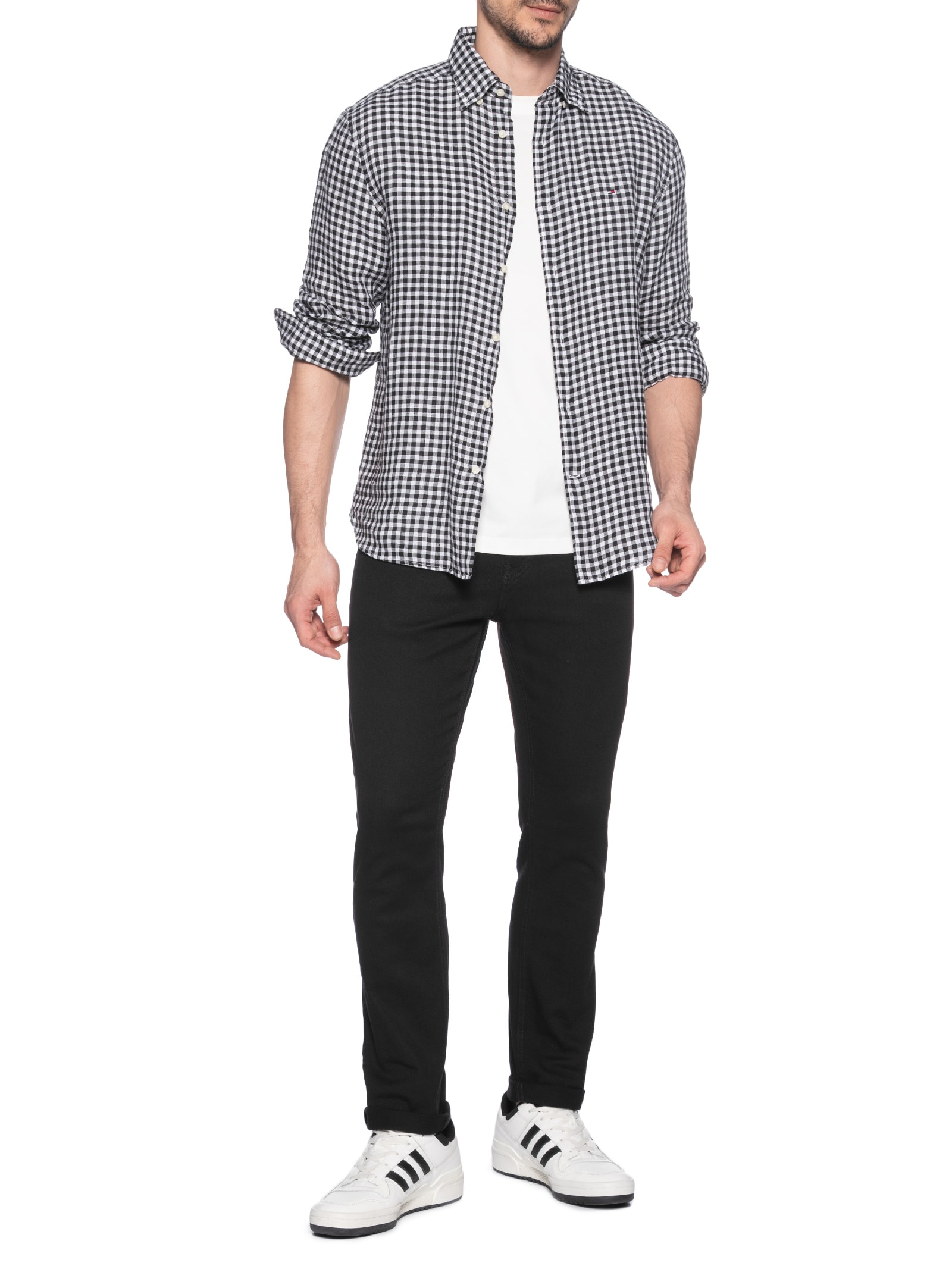 Calça Jeans Masculina Slim Fit Scanton Preto Tommy Jeans