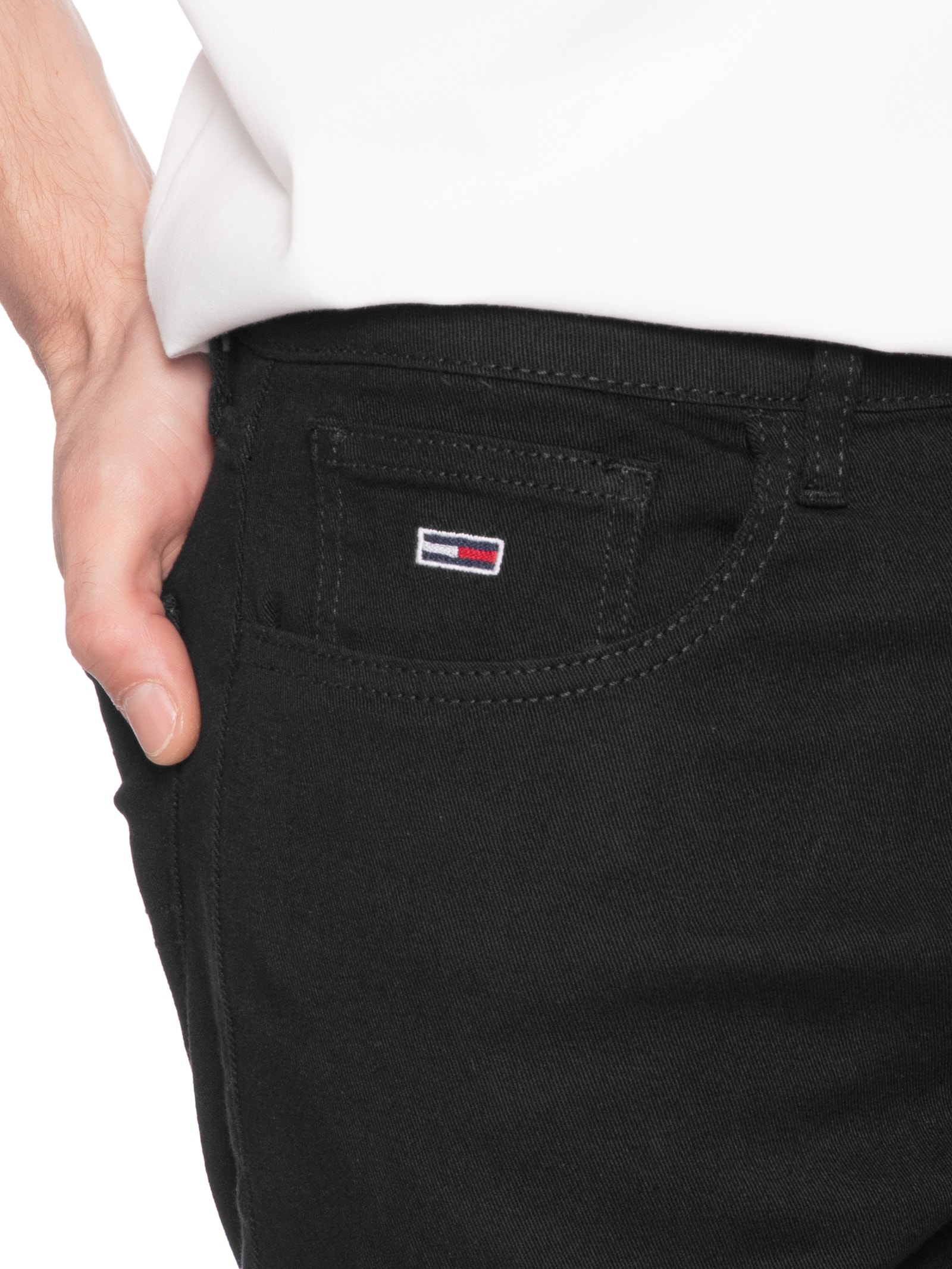 Calça Jeans Masculina Slim Fit Scanton Preto Tommy Jeans