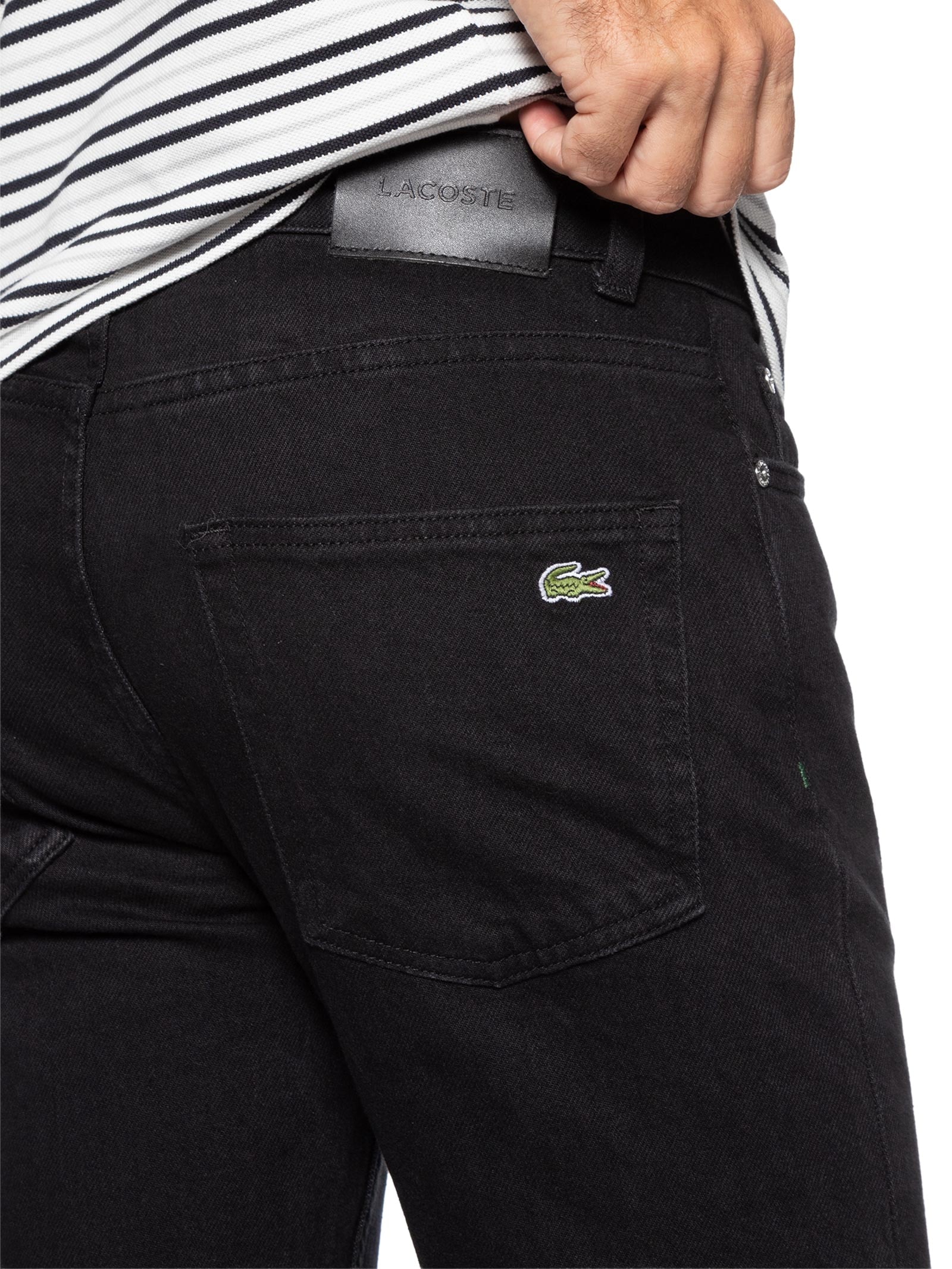 Calça Jeans Masculina Slim Fit – Azul Lacoste