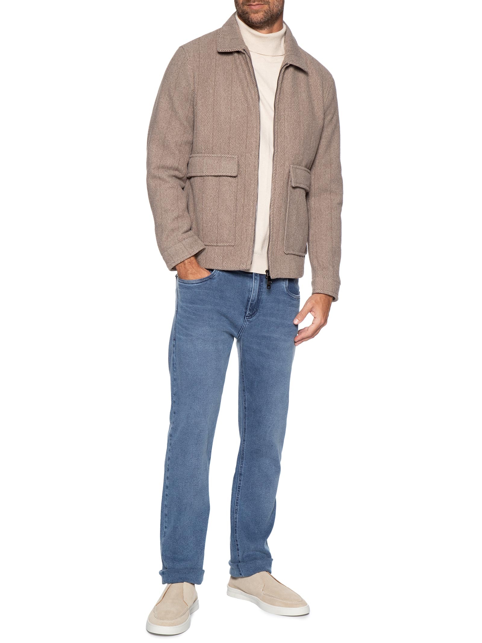 Calça Jeans Masculina Slim Light Azul Sergio K