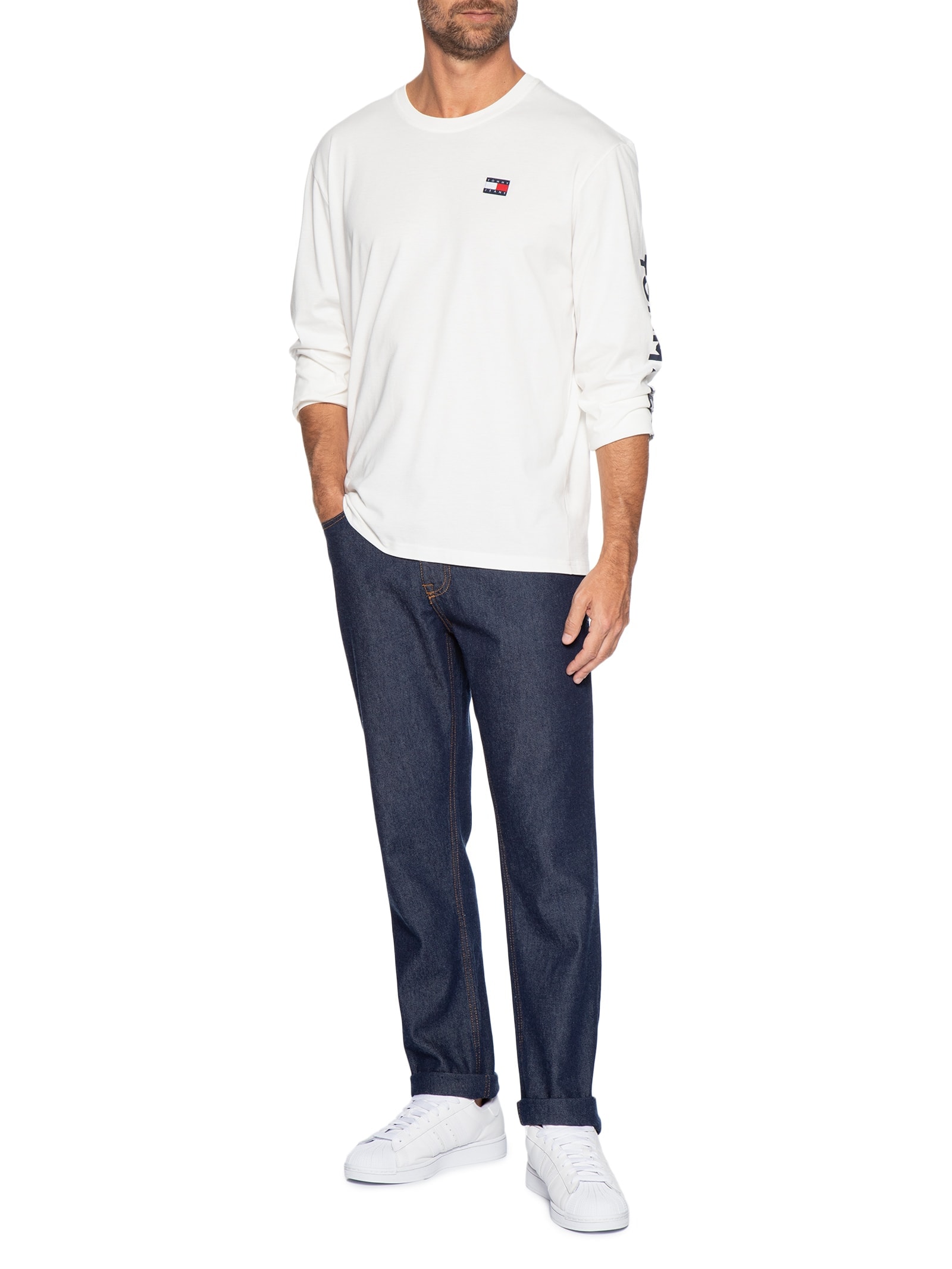 Calça Jeans Masculina Slim Straight Ryan Azul Tommy Jeans