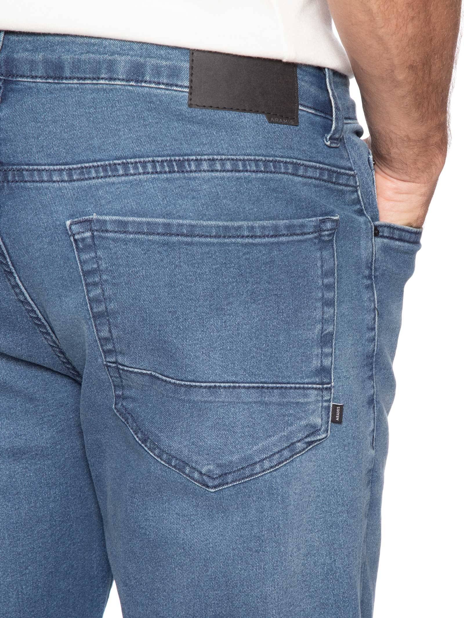 Calça Jeans Masculina Slim Super Stone Azul Aramis