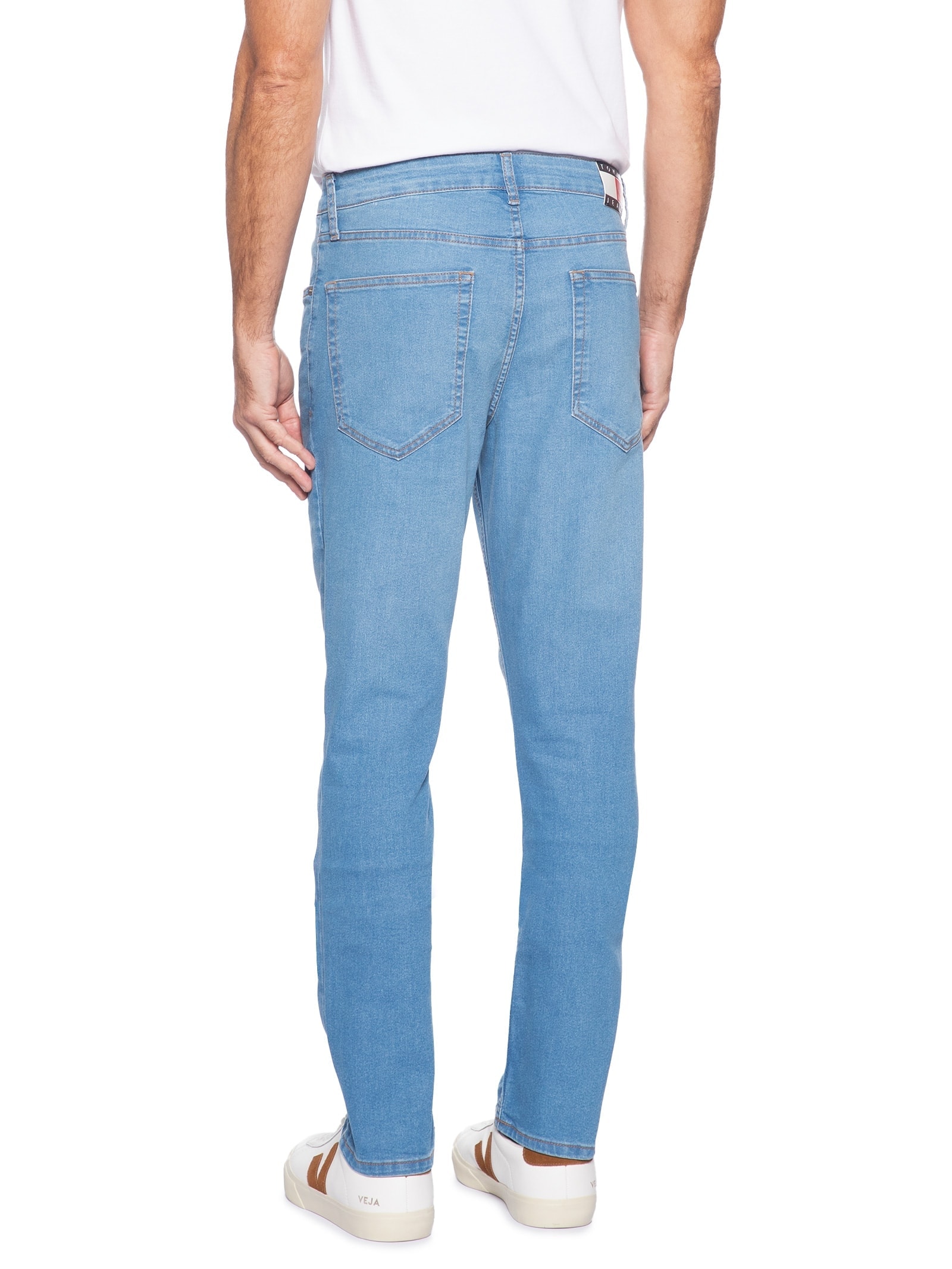 Calça Jeans Masculina Slim Tapered Fit Austin Denin Medium – Azul Tommy Jeans