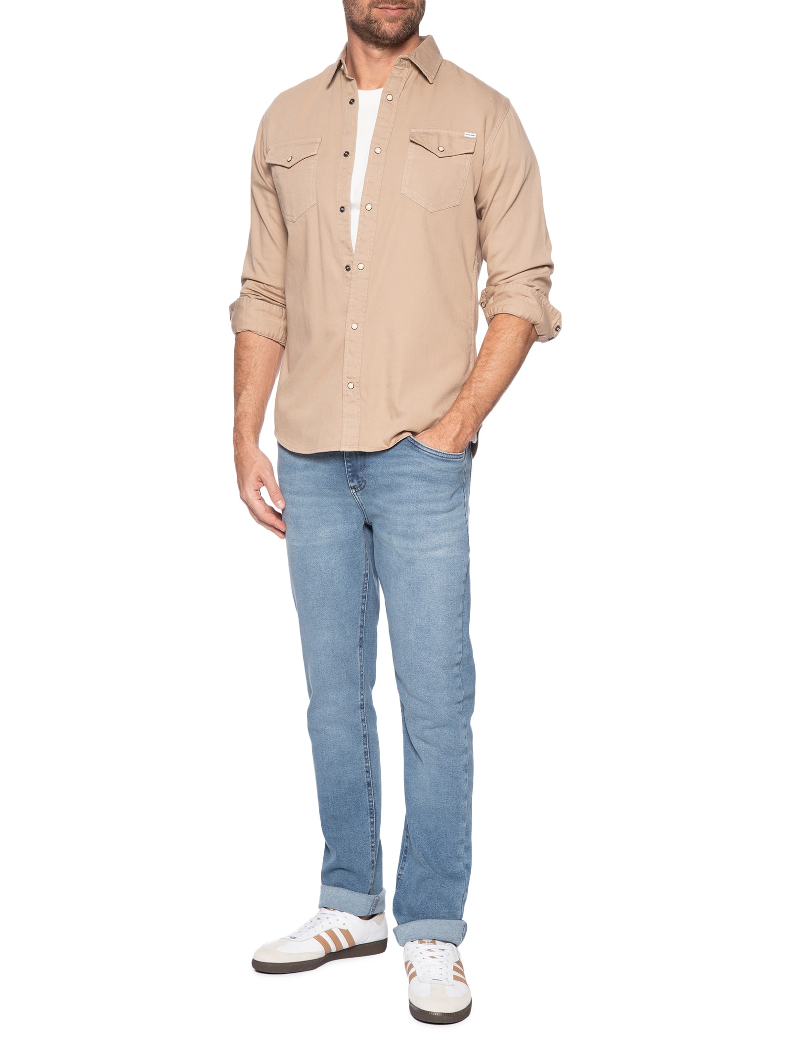 Calça Jeans Masculina Slim Vintage Média (PA) Azul Aramis