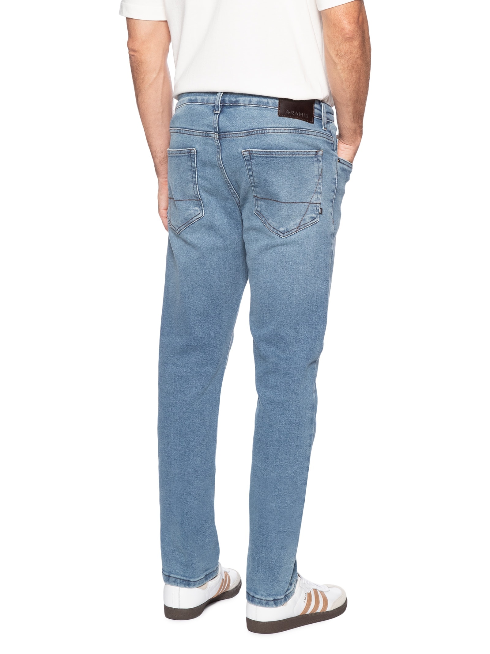 Calça Jeans Masculina Slim Vintage Média (PA) Azul Aramis