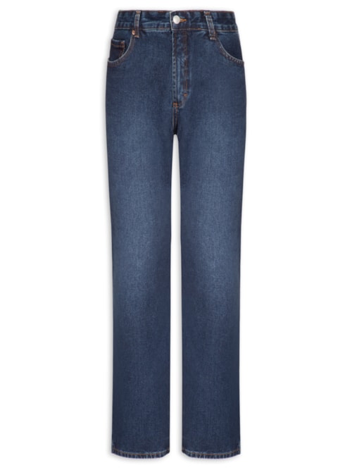 Calça Jeans Masculina Soft Touch Reta - Azul