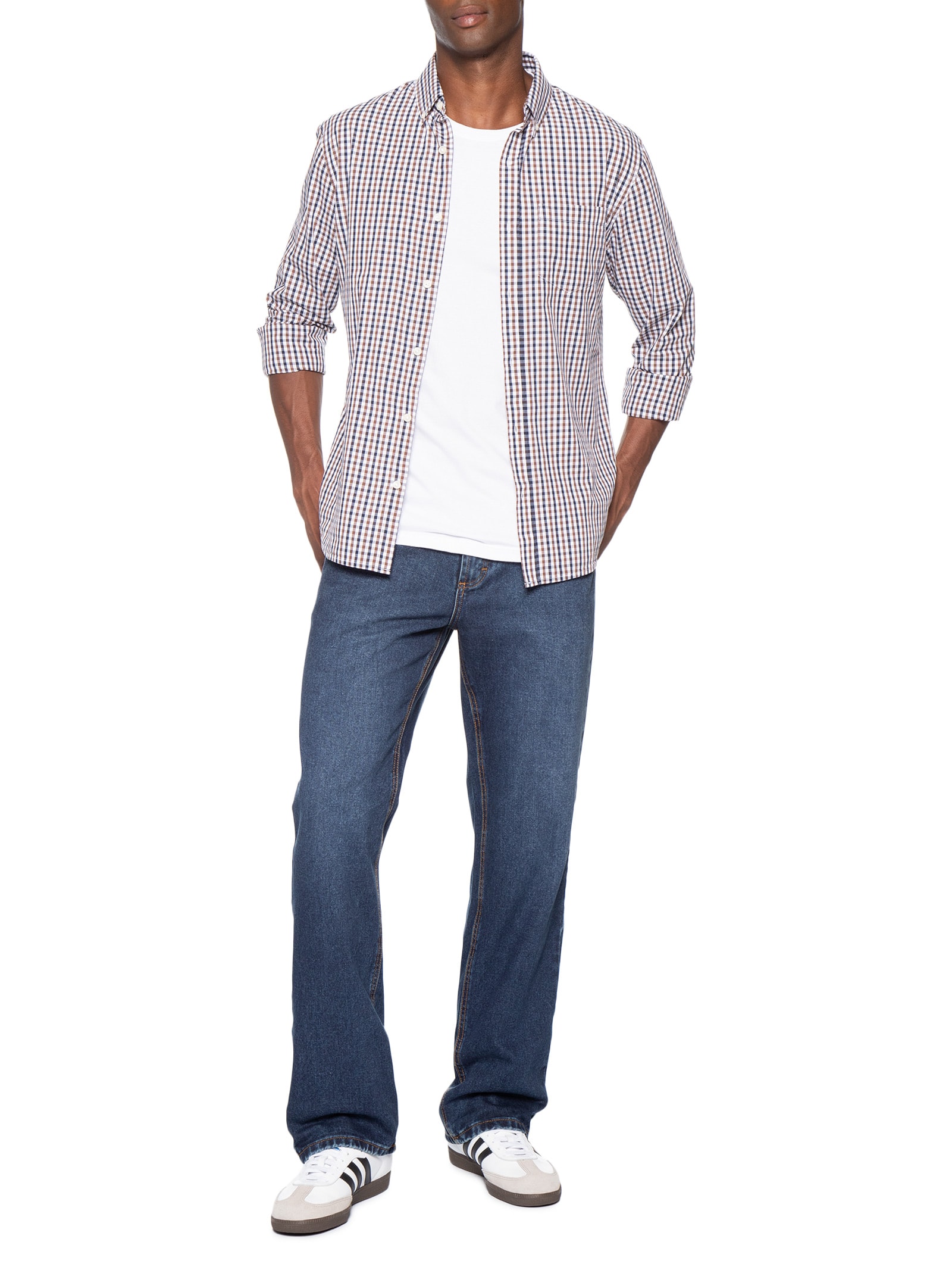 Calça Jeans Masculina Soft Touch Reta Azul Hering