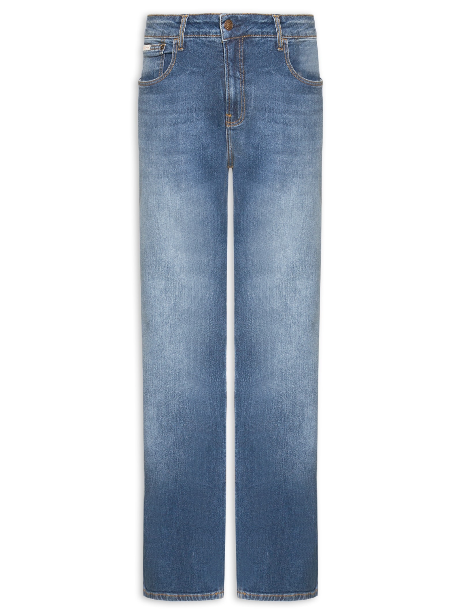 Calça Jeans Masculina Straight 5 Pockets Azul Calvin Klein Jeans