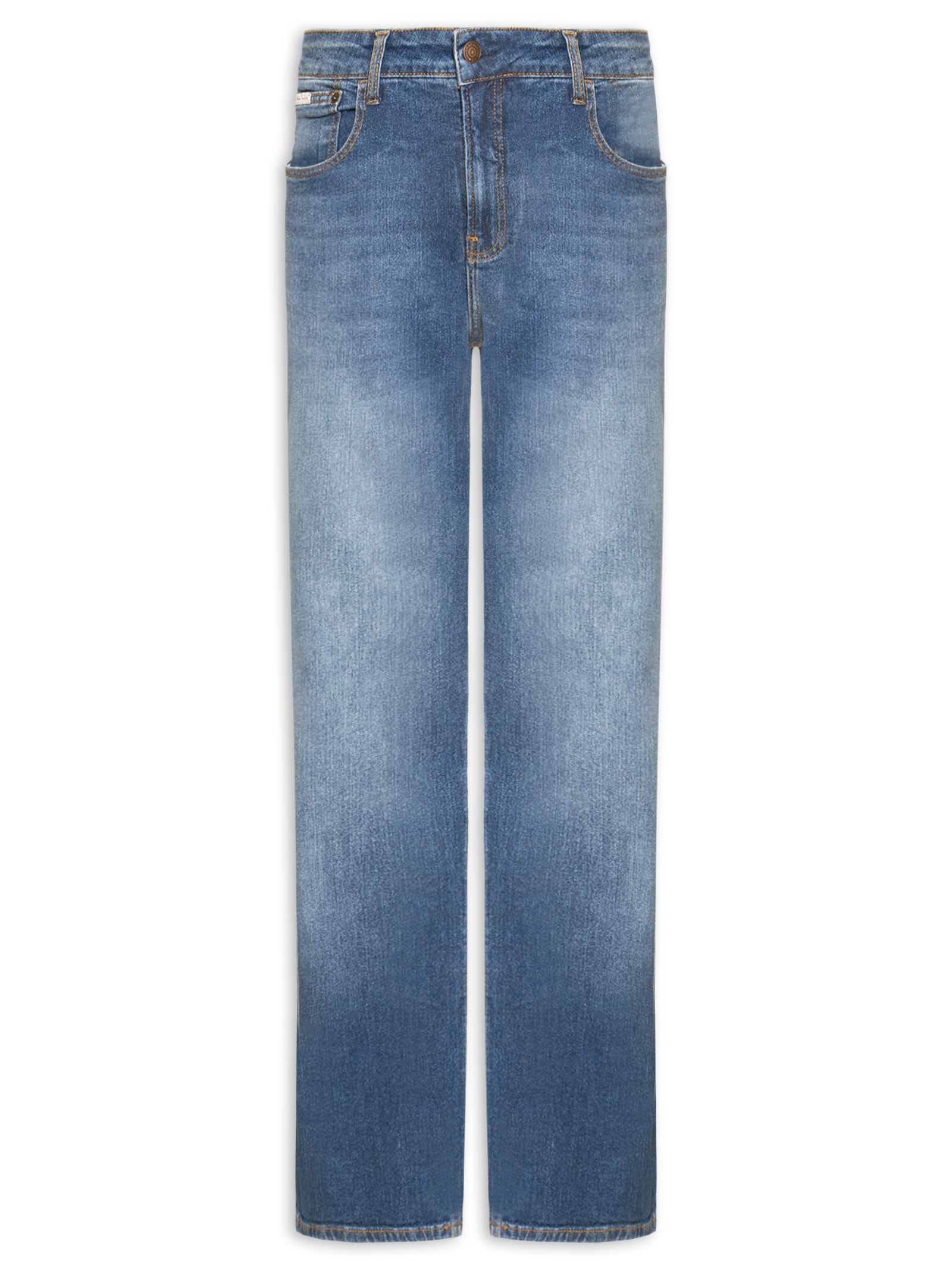 Calça Jeans Masculina Straight 5 Pockets Azul Calvin Klein Jeans