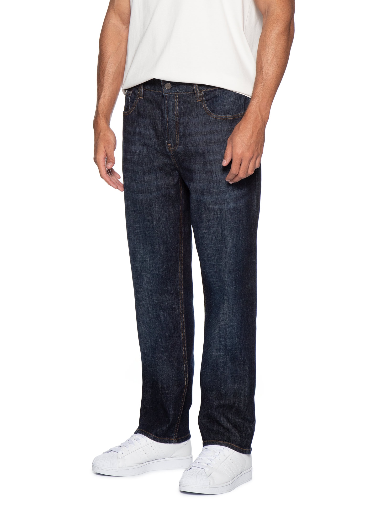 Calça Jeans Masculina Straight 5 Pockets Azul Calvin Klein - White Label