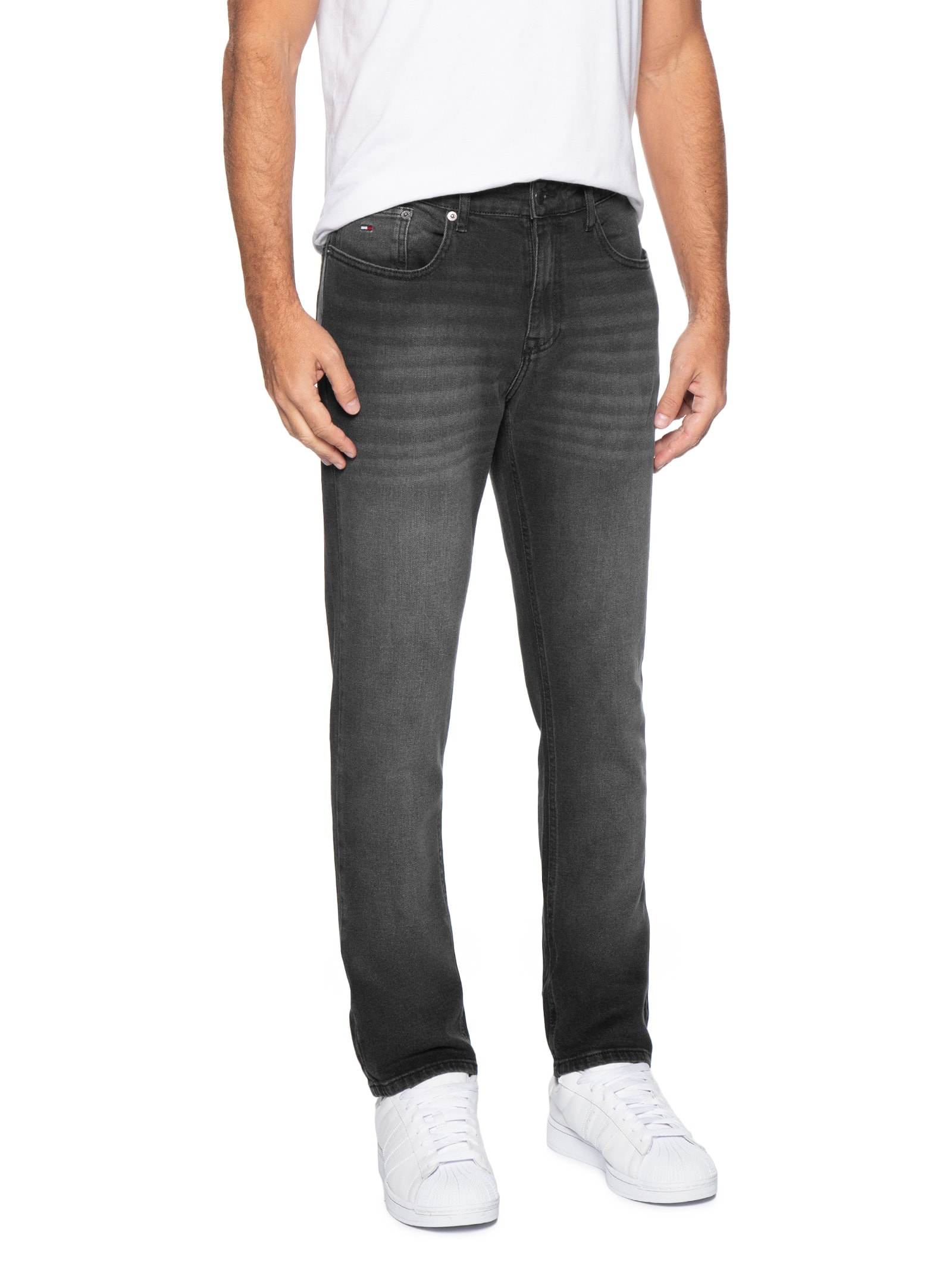 Calça Jeans Masculina Tapered Fit Austin Slim DI1286 – Preto Tommy Jeans