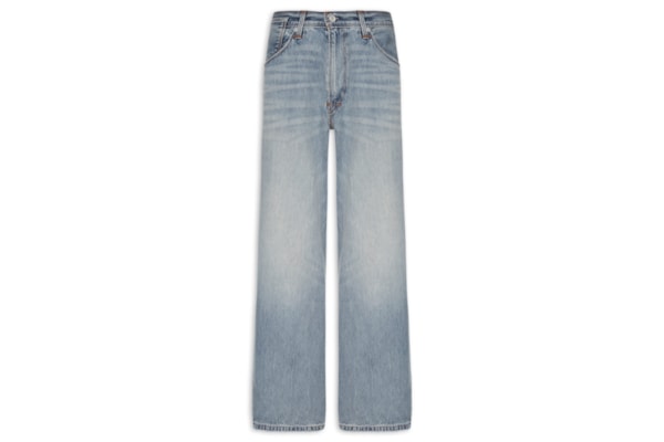 Calça Jeans Masculina Twisted Baggy Wide Leg - Azul