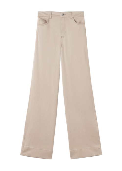 Calça Jeans Pantalona Eco – Off-White
