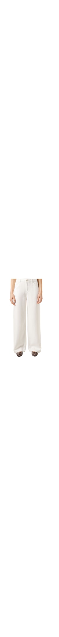 Calça Jeans Pantalona Ultra Soft - Branco