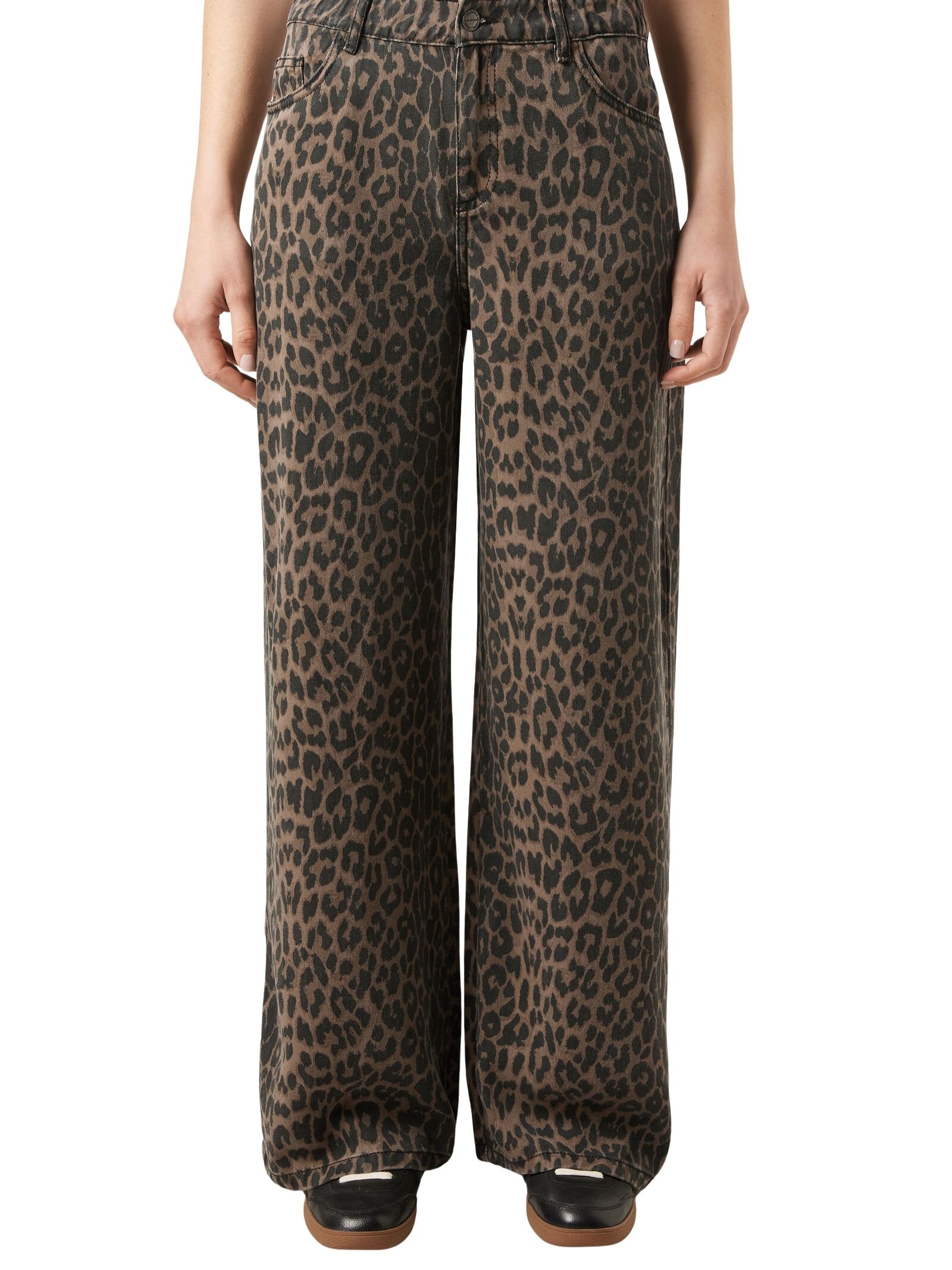 Calça Jeans Pantalona Ultra Soft Marrom Calzedonia