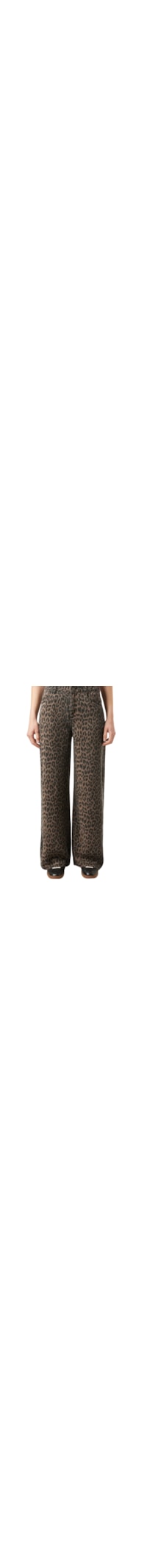Calça Jeans Pantalona Ultra Soft - Marrom