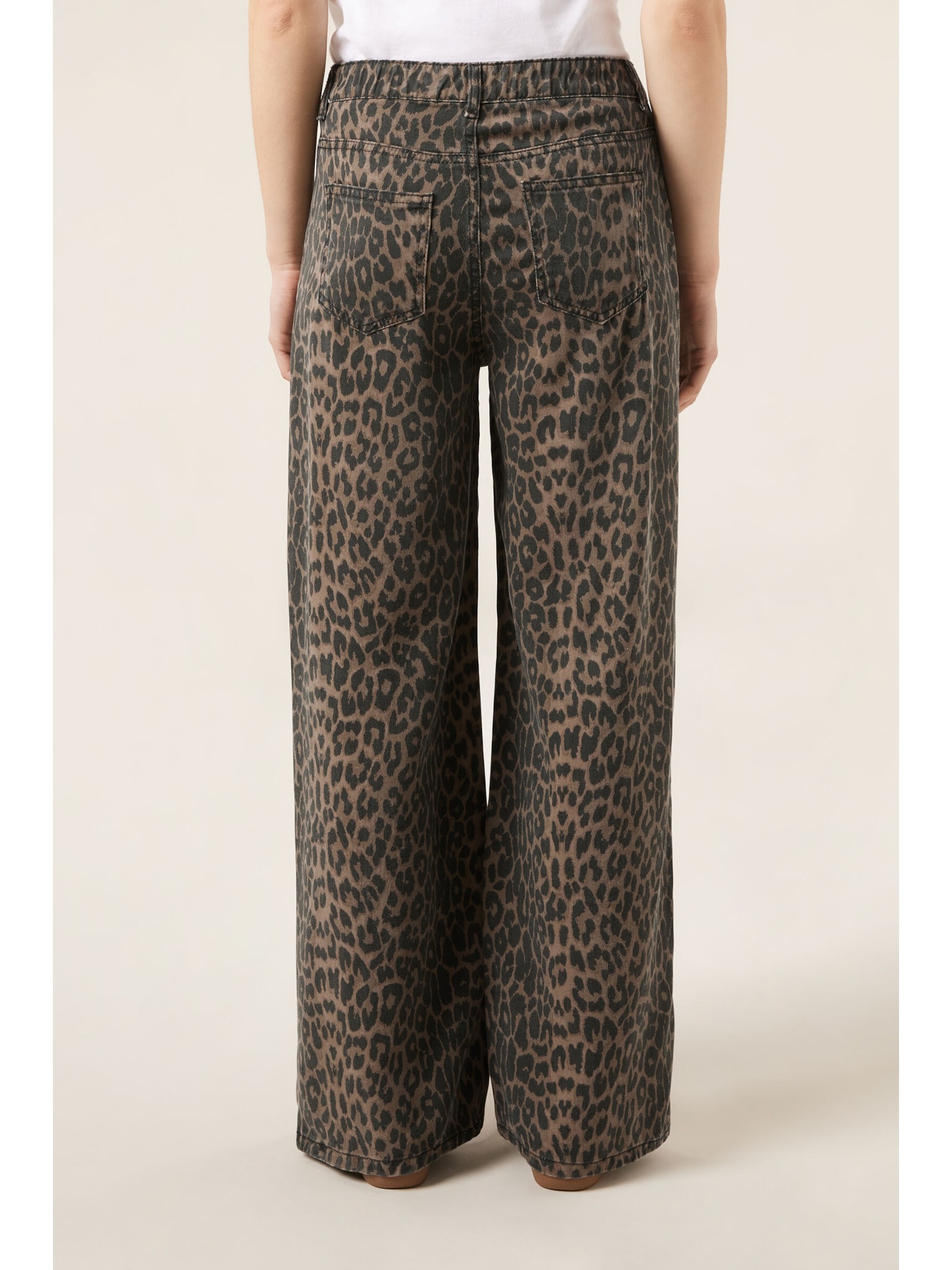 Calça Jeans Pantalona Ultra Soft Marrom Calzedonia