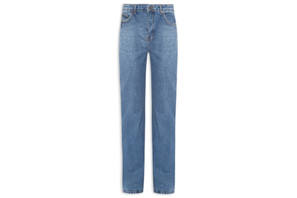 Calça Jeans Reta Fit Comfy Algodão - Azul