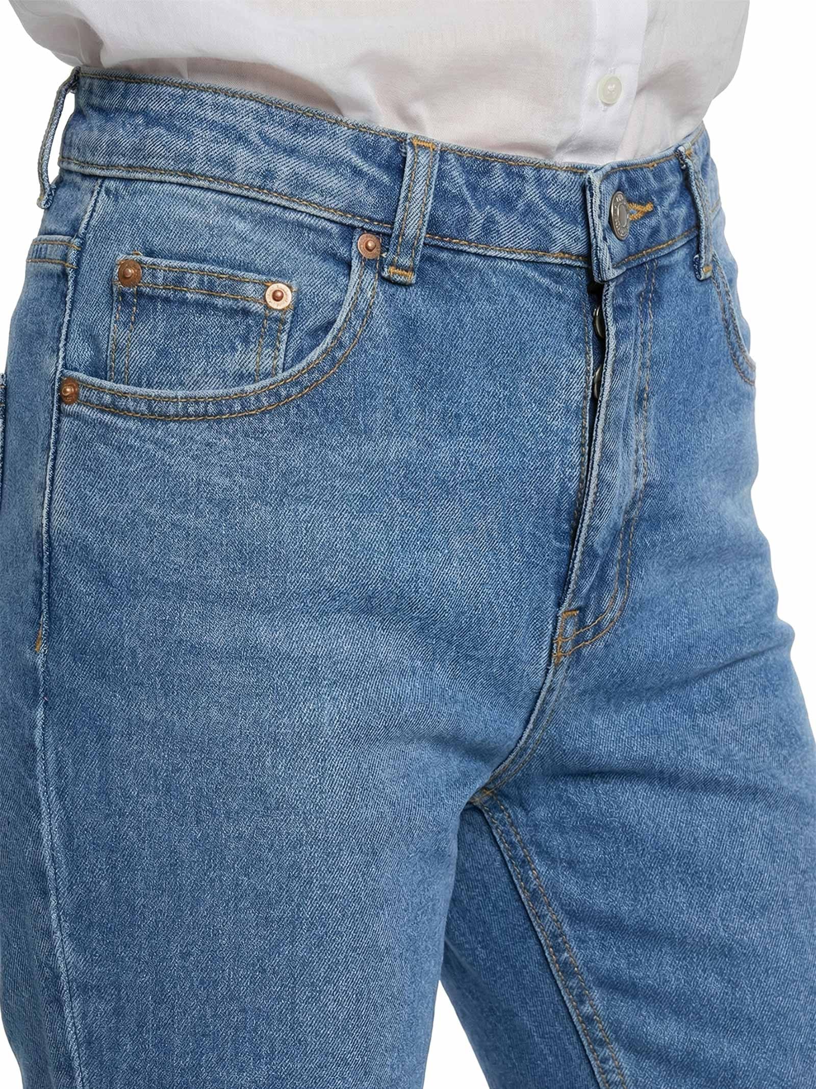 Calça Jeans Reta Fit Comfy Algodão Azul Cantão