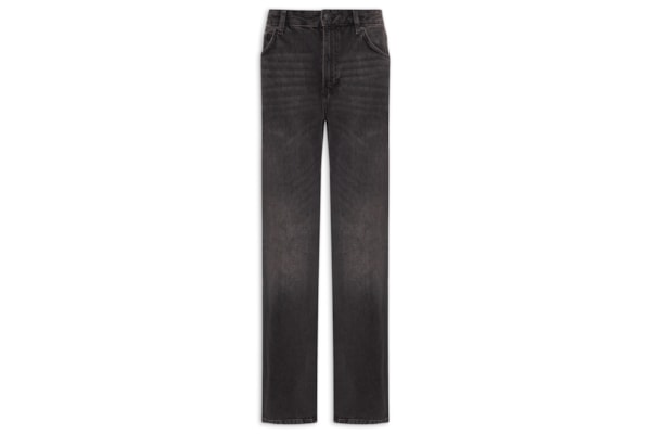 Calça Jeans Reta Masculina Baggy Jean - Preto