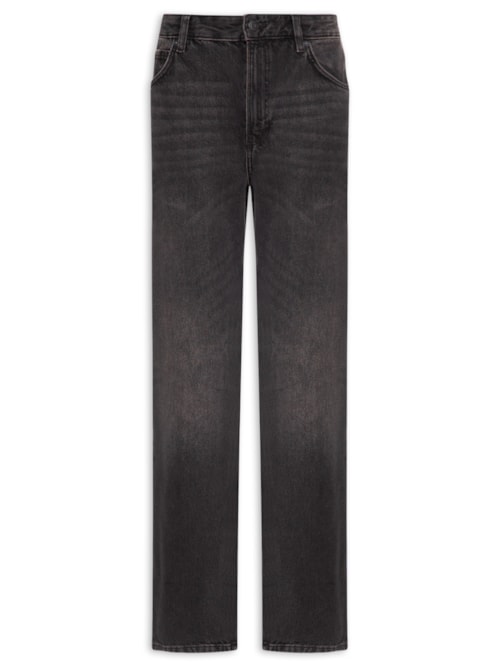 Calça Jeans Reta Masculina Baggy Jean – Preto