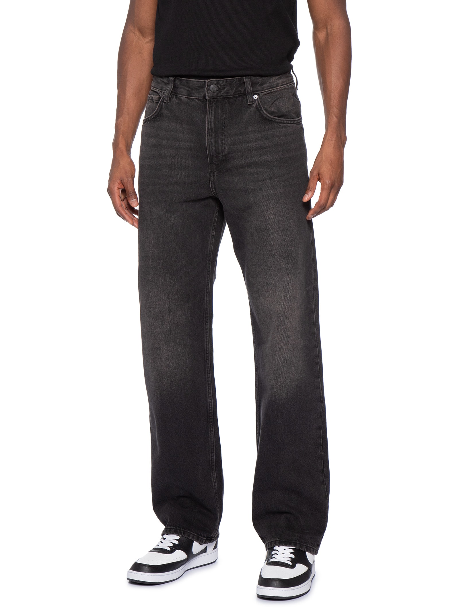 Calça Jeans Reta Masculina Baggy Jean Preto Cotton On