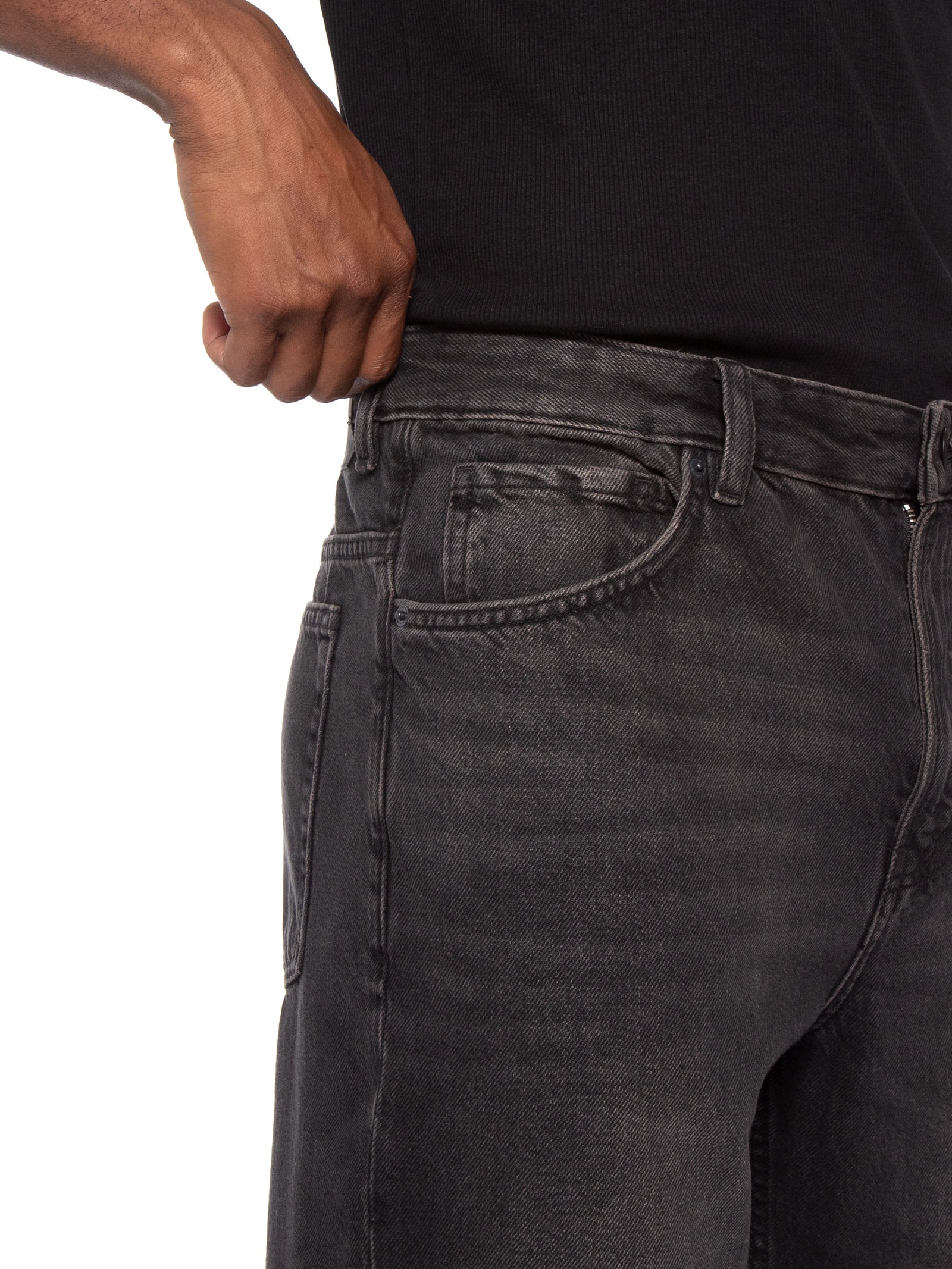 Calça Jeans Reta Masculina Baggy Jean Preto Cotton On