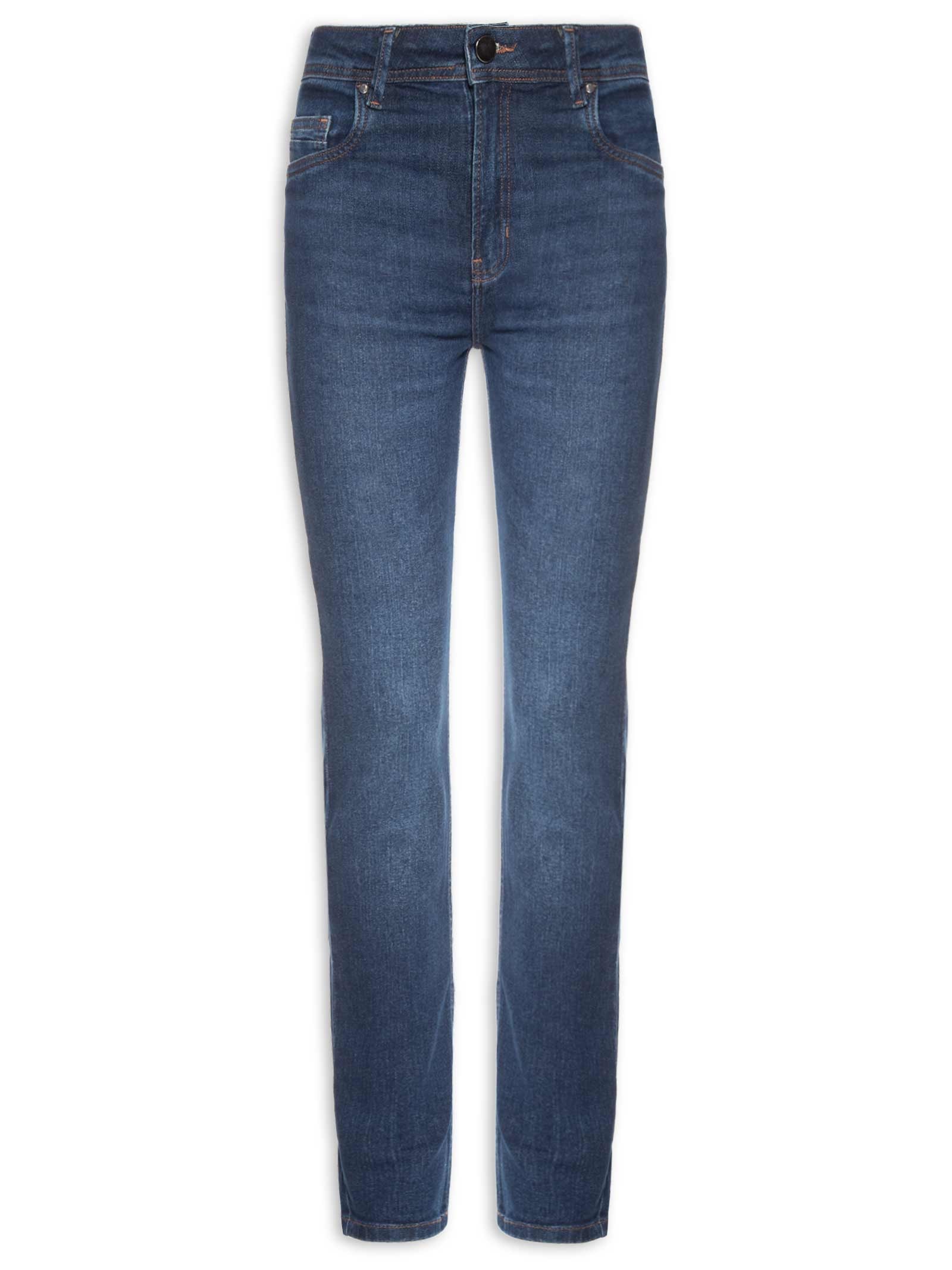Calça Jeans Skinny Basic High Feminina – Azul Animale