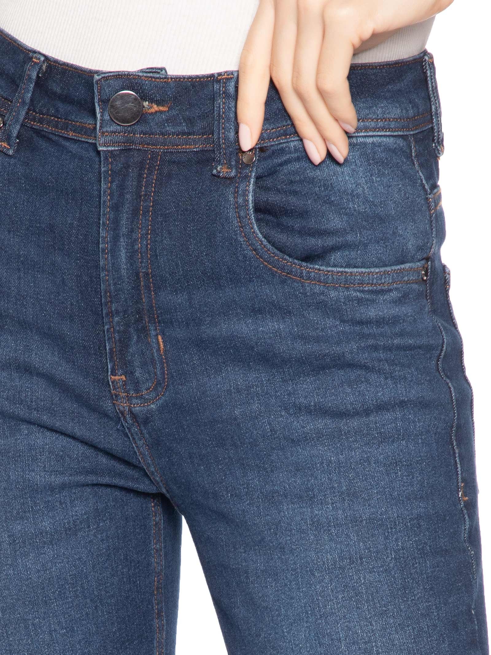 Calça Jeans Skinny Basic High Feminina – Azul Animale