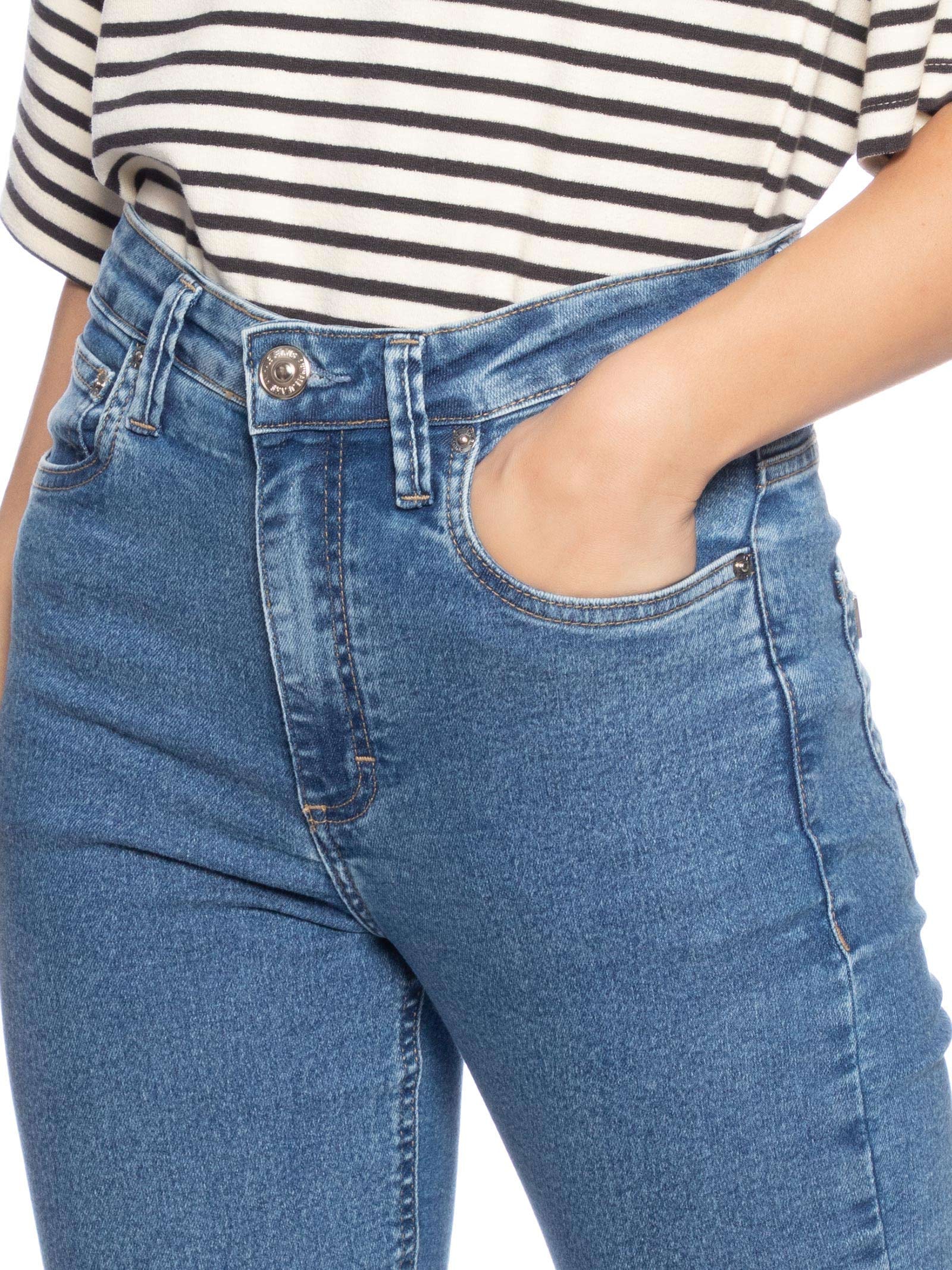 Calça Jeans Skinny Basic Midi Blue Azul Animale Jeans