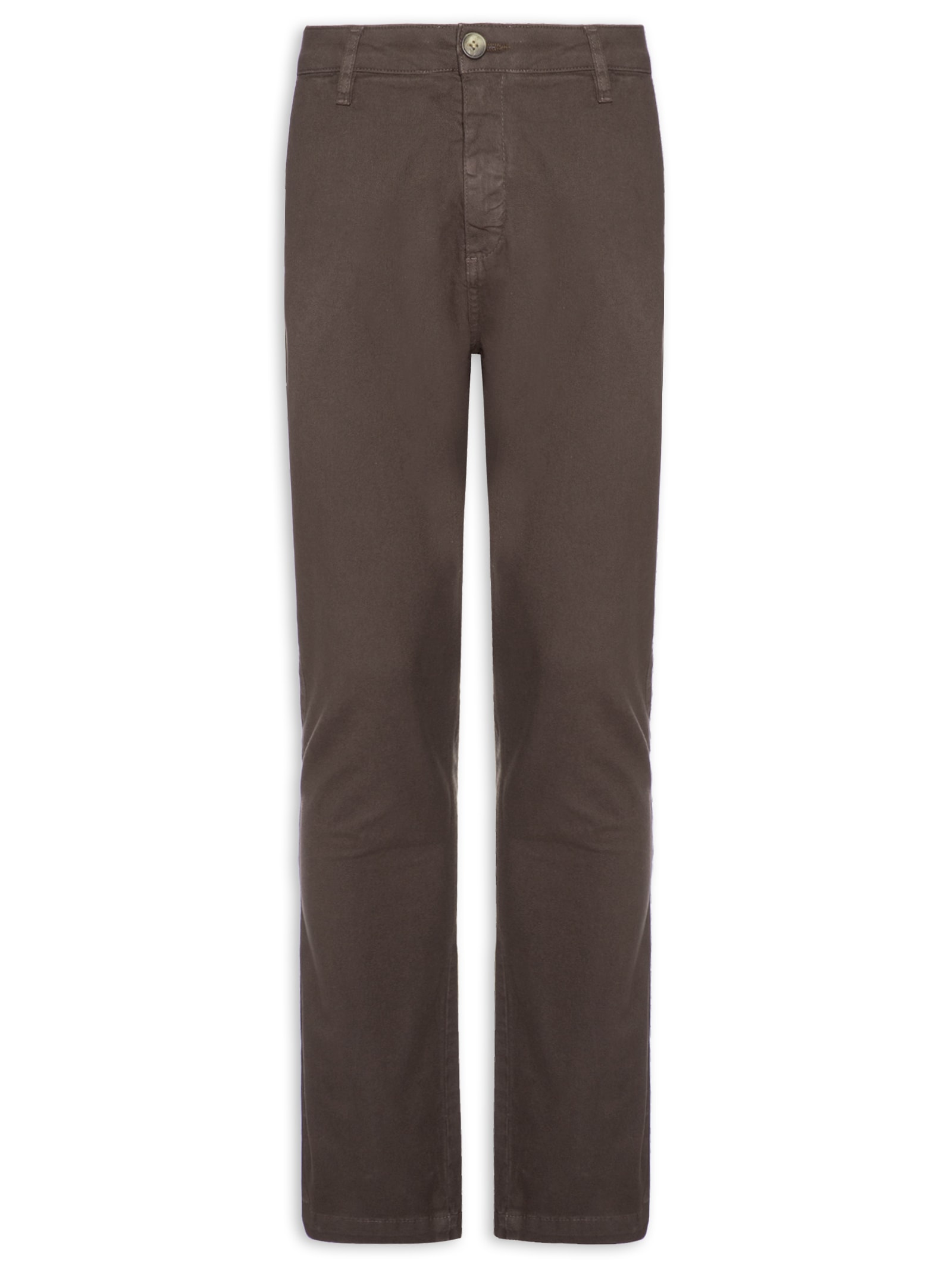 Calça Jeans Slim Masculina Chino II – Marrom Foxton