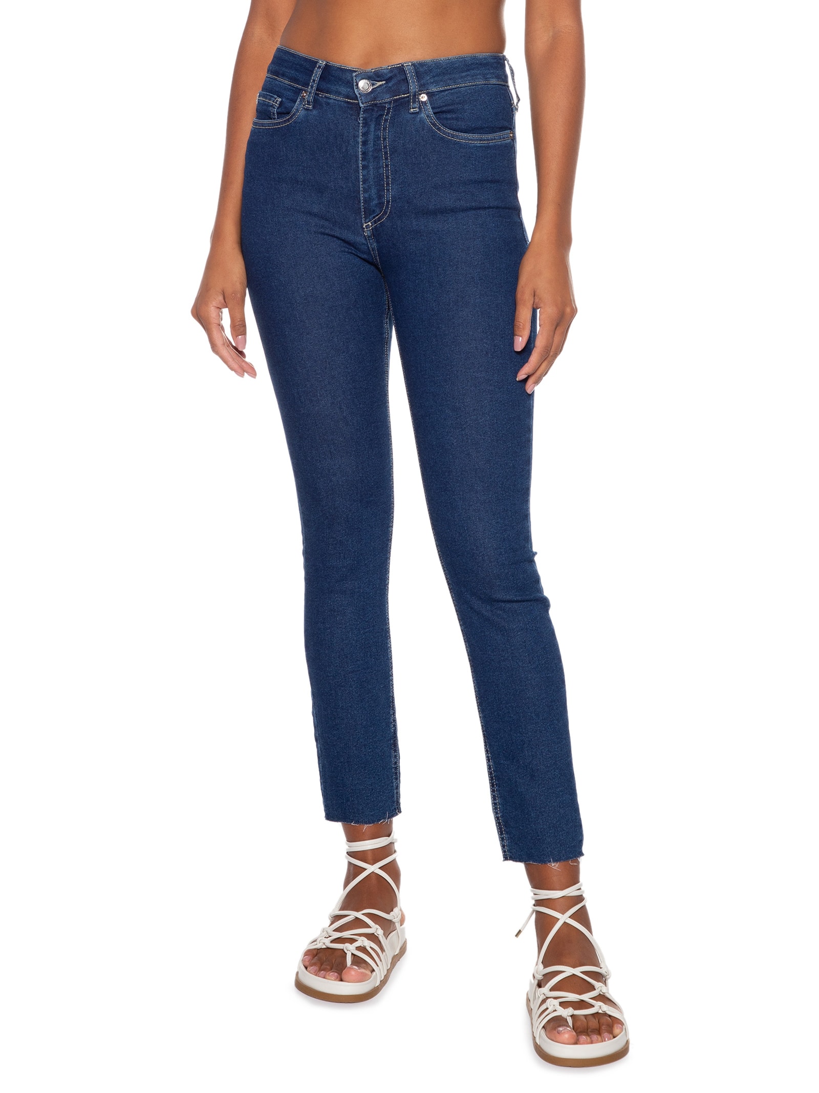 Calça Jeans Stellar Skinny High Waist BL Azul Canal