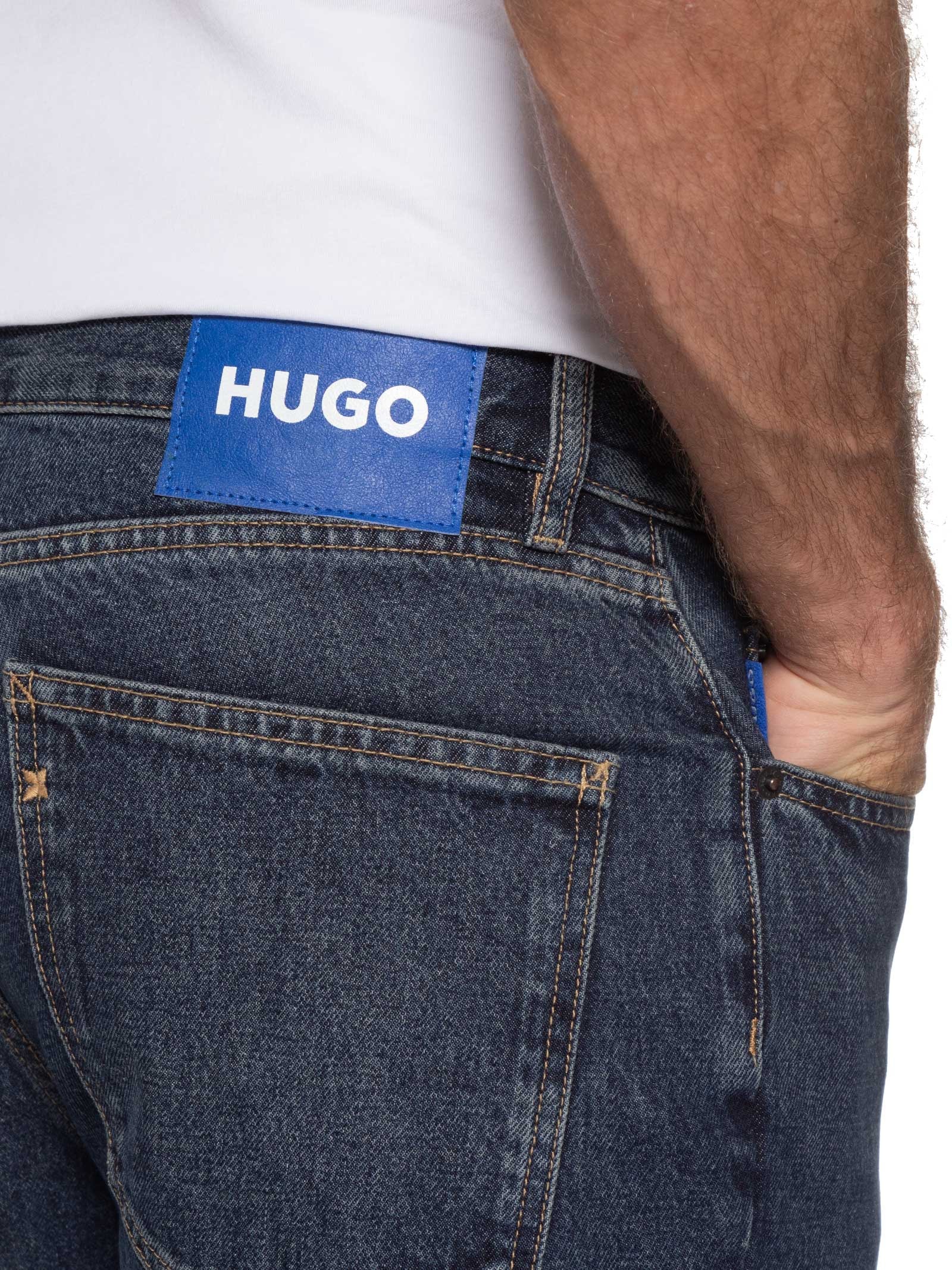 Calça Jeans Straight-Fit Jonah Azul Hugo