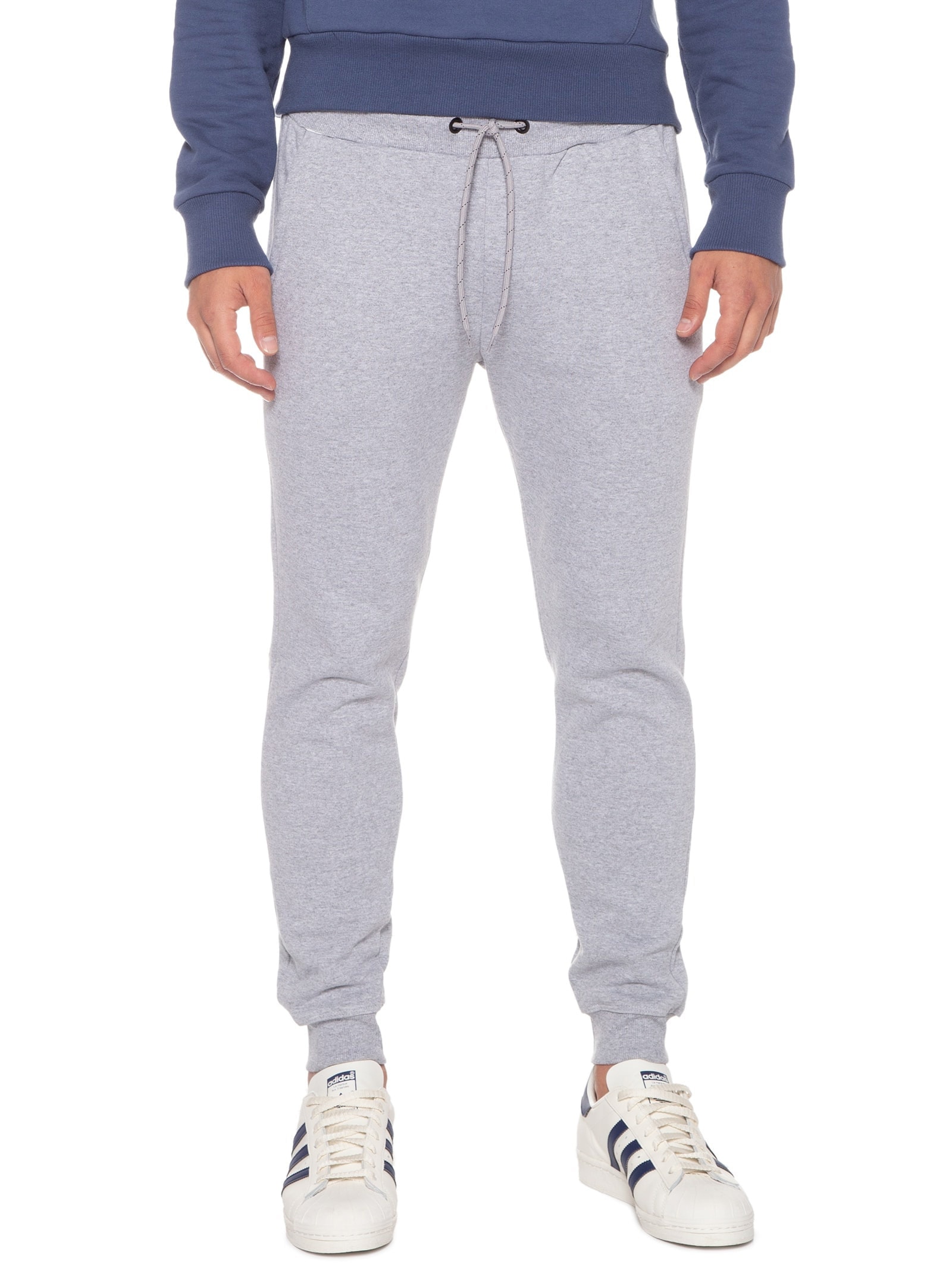 Calça Jogger Moletom Cinza Basiq Men