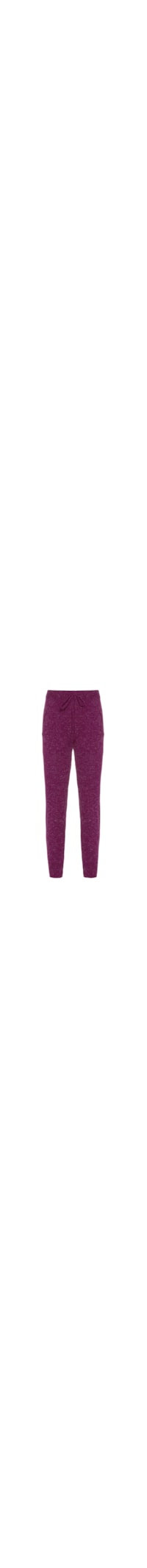 Calça Jogger Tricot Com Bolso - Roxo