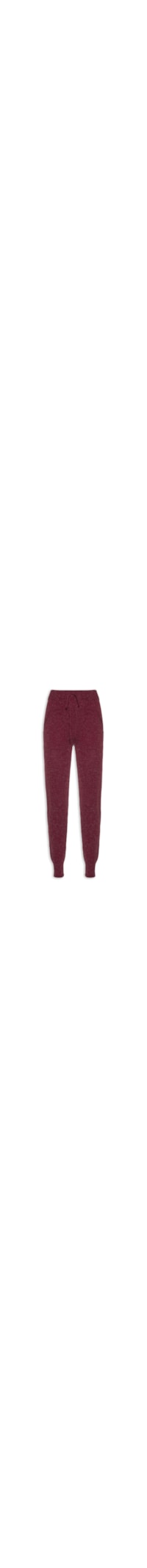 Calça Jogger Tricot Com Bolso - Vermelho