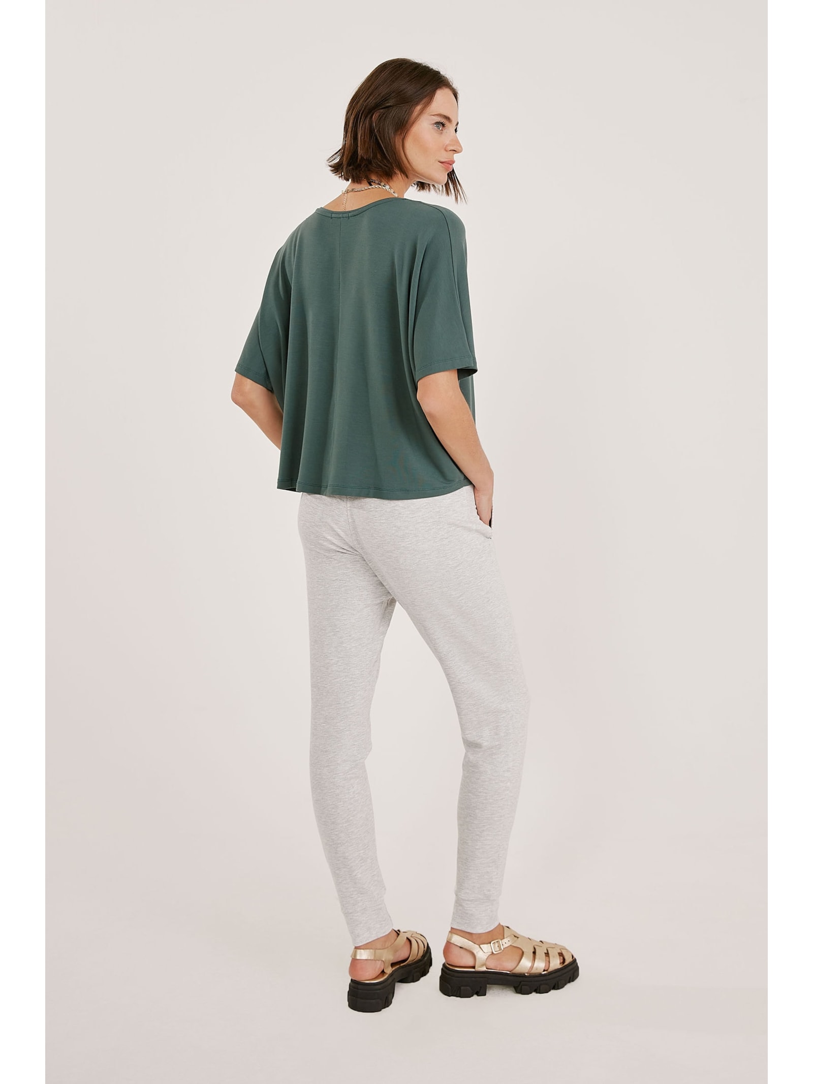 Calça Jogging Mescla Claro Noronha Yogini