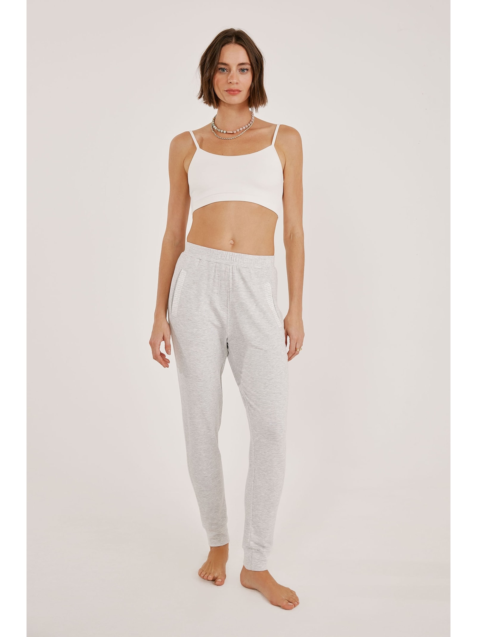 Calça Jogging Mescla Claro Noronha Yogini