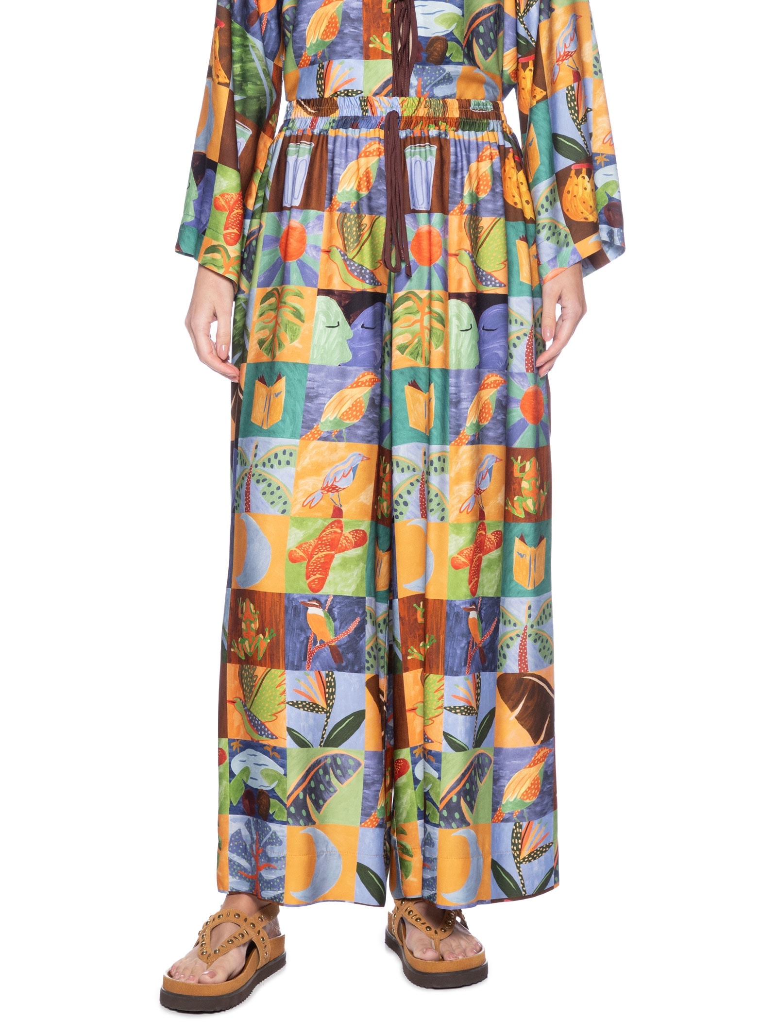 Calça Lago Do Amor Azul Farm