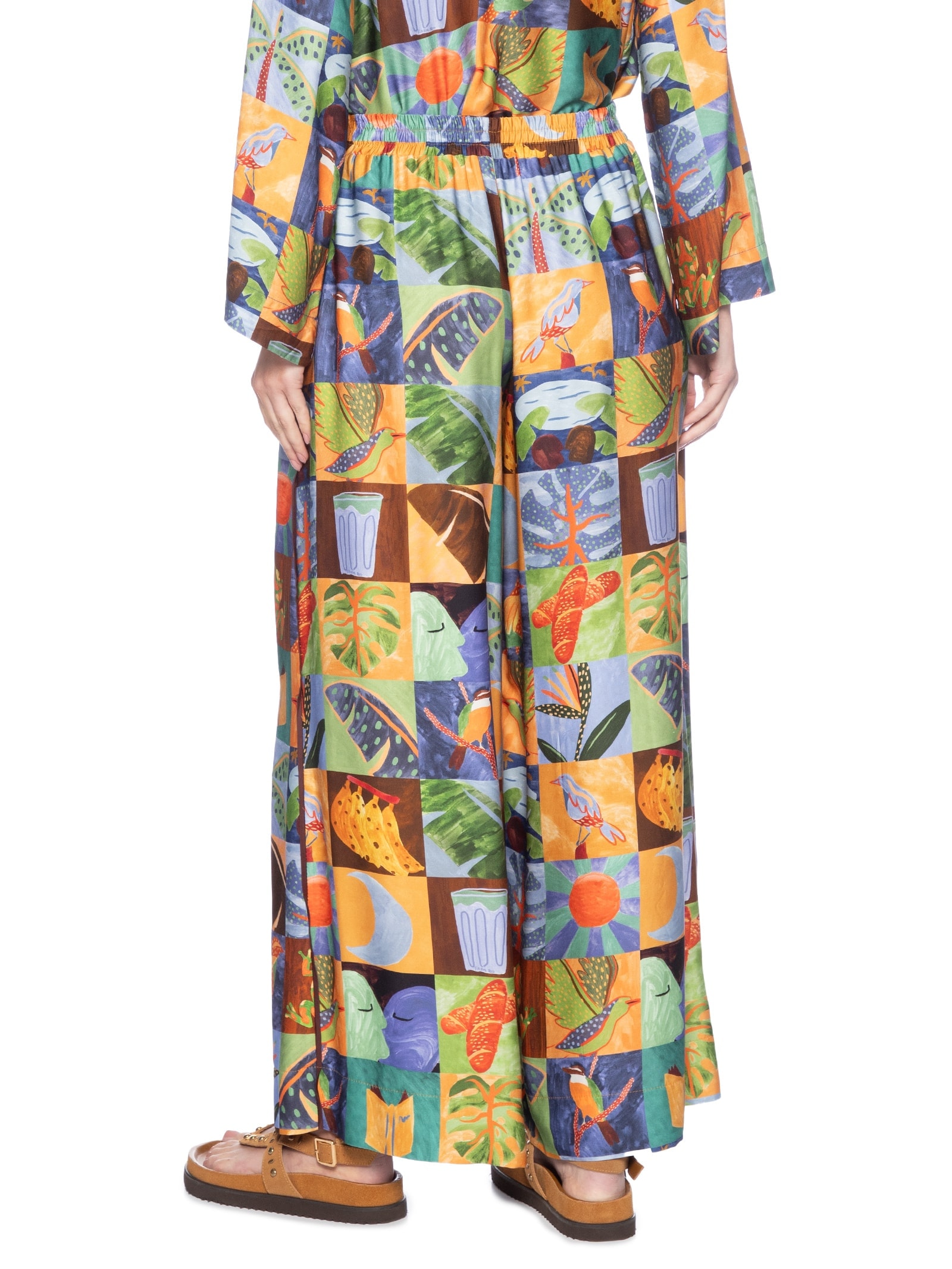 Calça Lago Do Amor Azul Farm